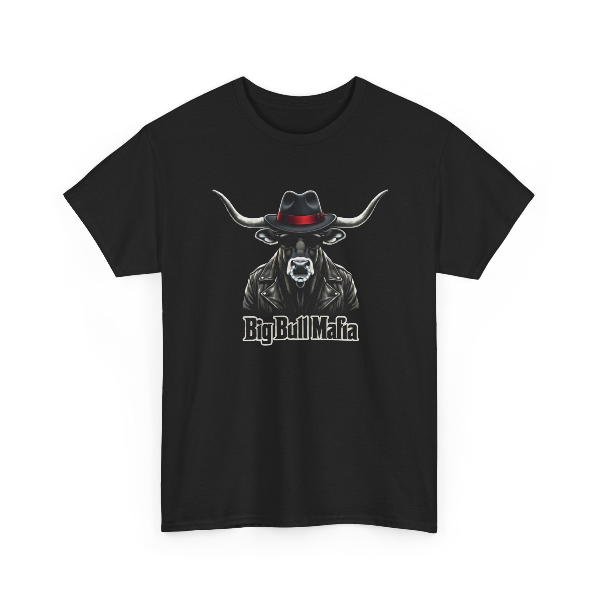 Big Bull Mafia Graphic Tee — Western Cowboy Bull T-Shirt