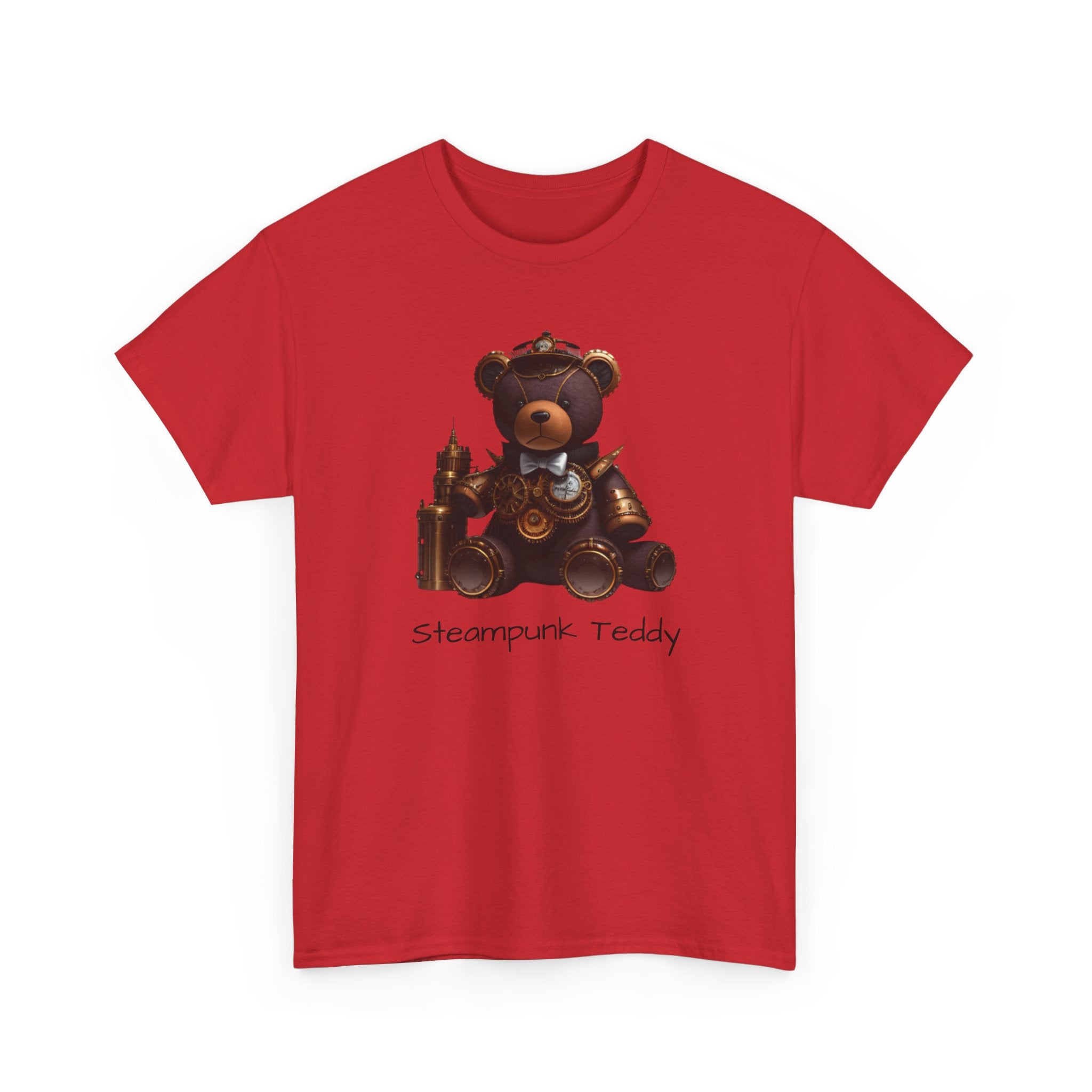 Steampunk Teddy T-Shirt — Vintage Mechanical Bear Tee
