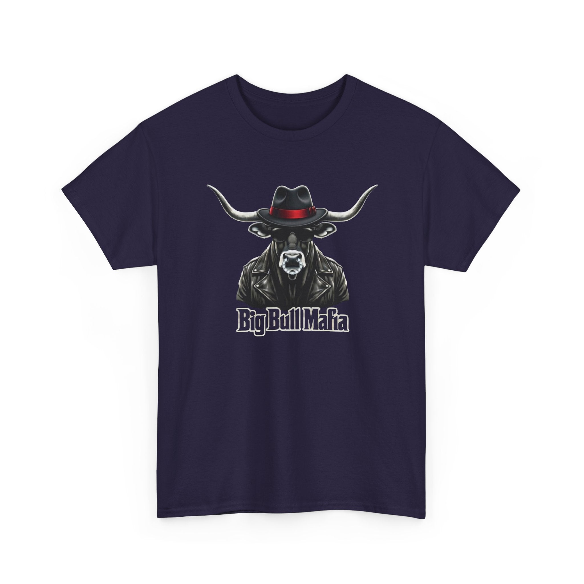 Big Bull Mafia Graphic Tee — Western Cowboy Bull T-Shirt