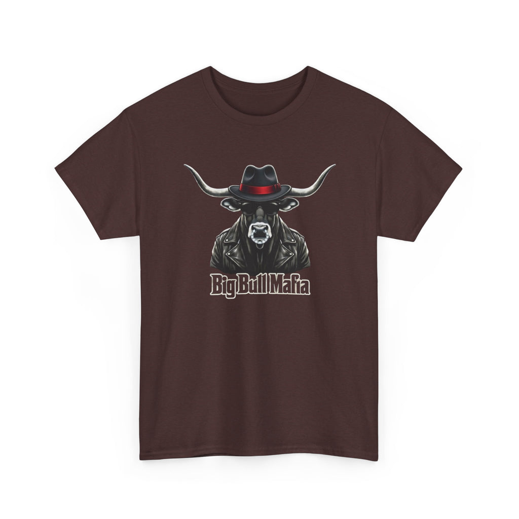 Big Bull Mafia Graphic Tee — Western Cowboy Bull T-Shirt