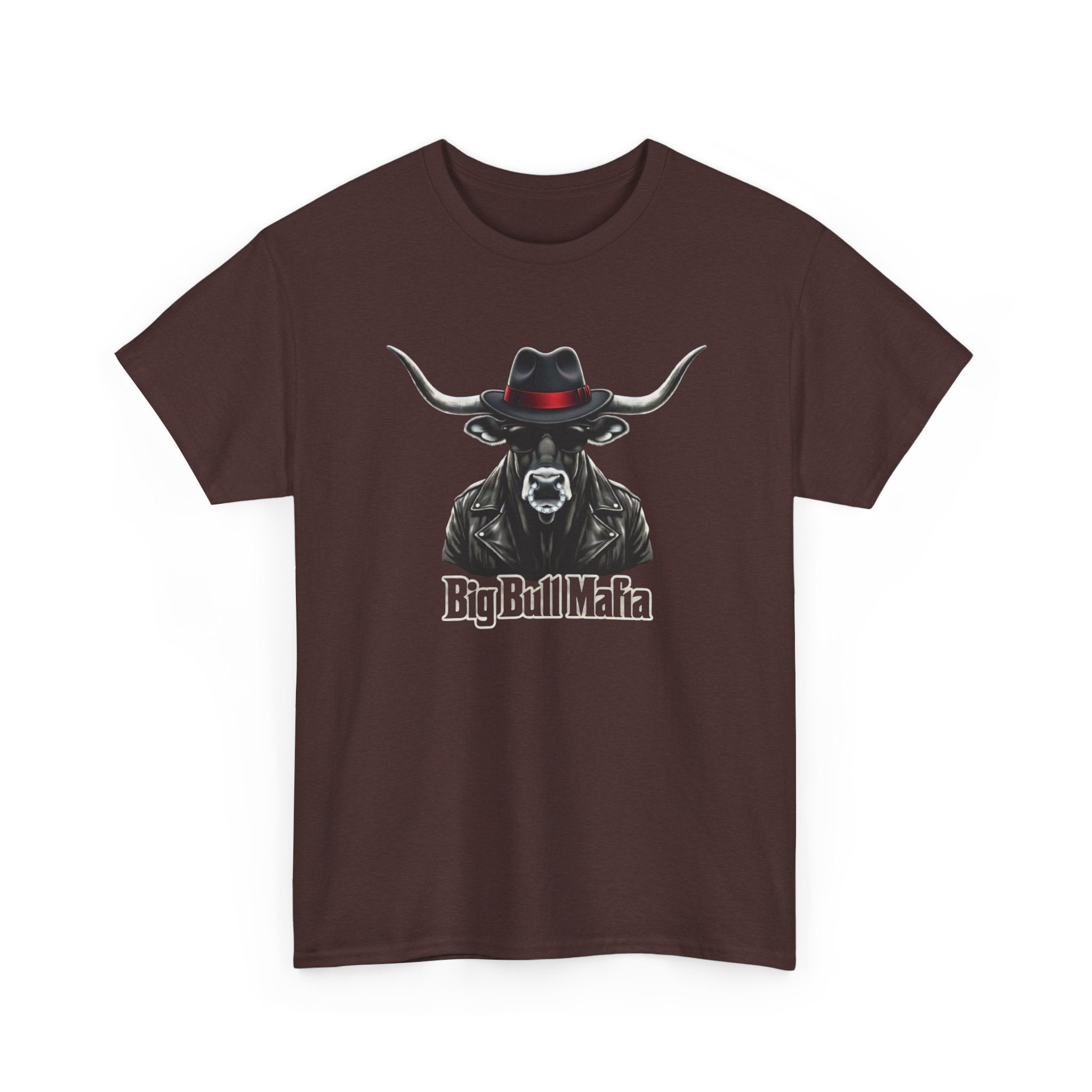 Big Bull Mafia Graphic Tee — Western Cowboy Bull T-Shirt