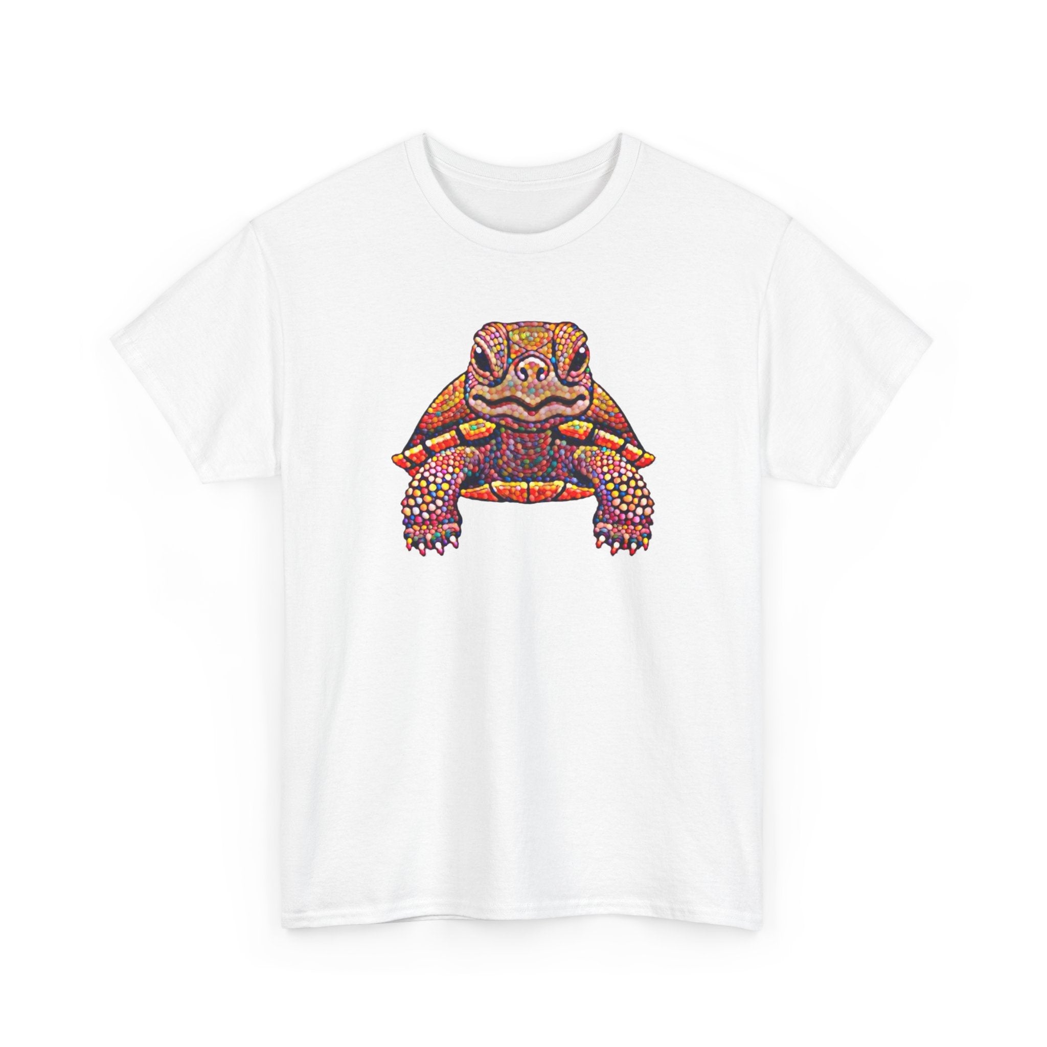 Turtle Art T-Shirt — Colorful Mosaic Turtle Graphic Tee