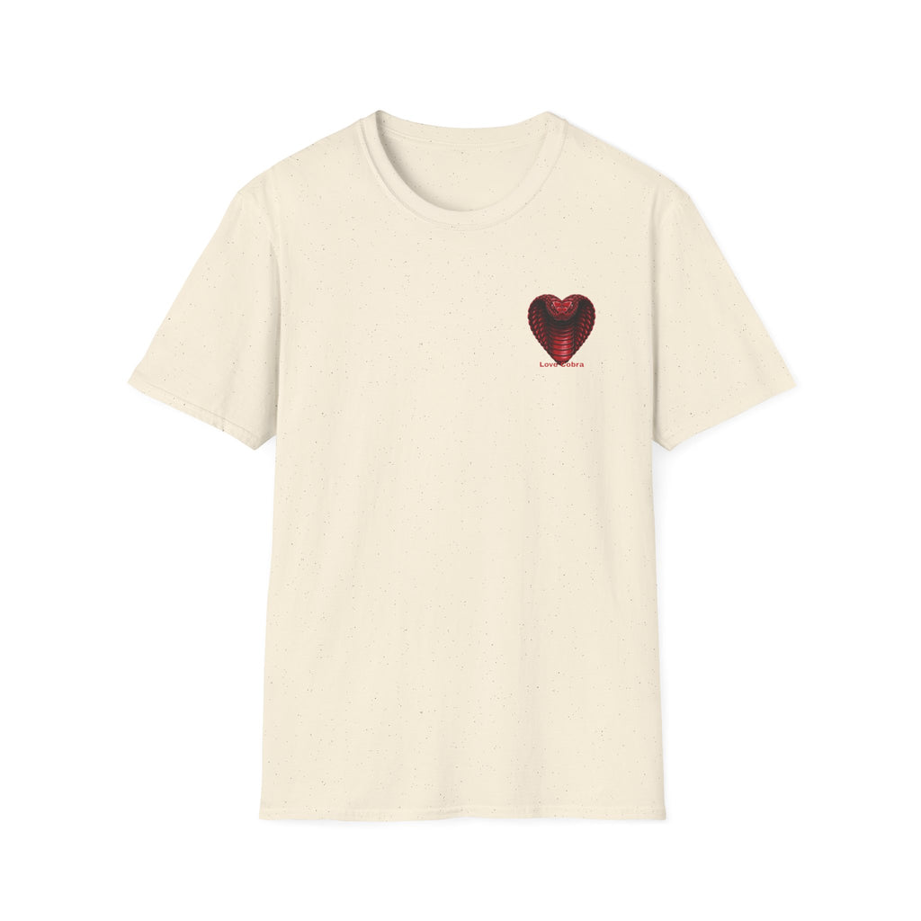 Heart Cobra T‑Shirt — 'Love Bites' Snake Heart Graphic Tee