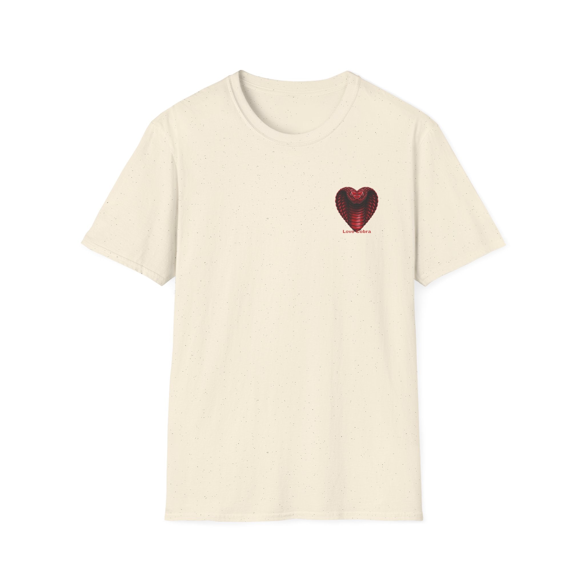 Heart Cobra T‑Shirt — 'Love Bites' Snake Heart Graphic Tee