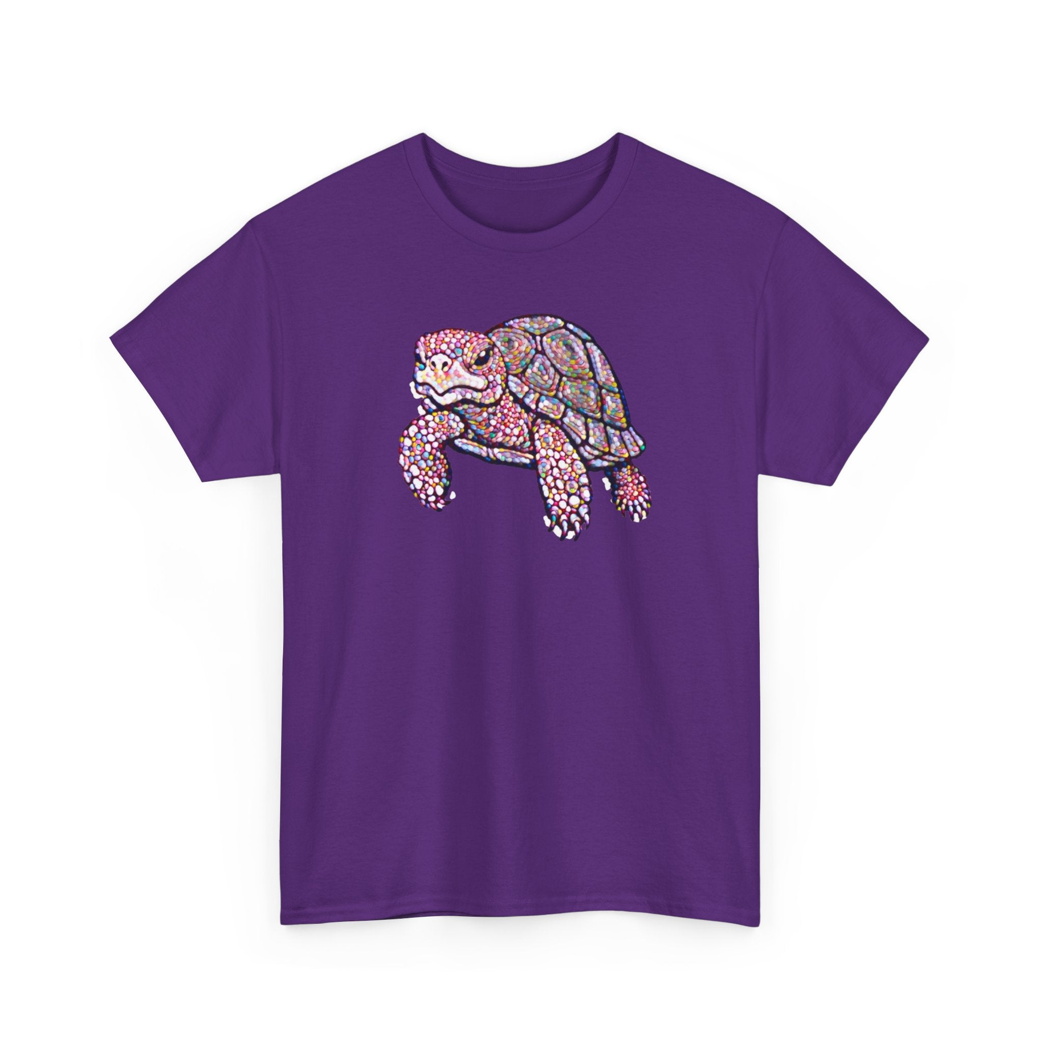 Turtle Graphic Tee — Colorful Mosaic Sea Turtle T‑Shirt