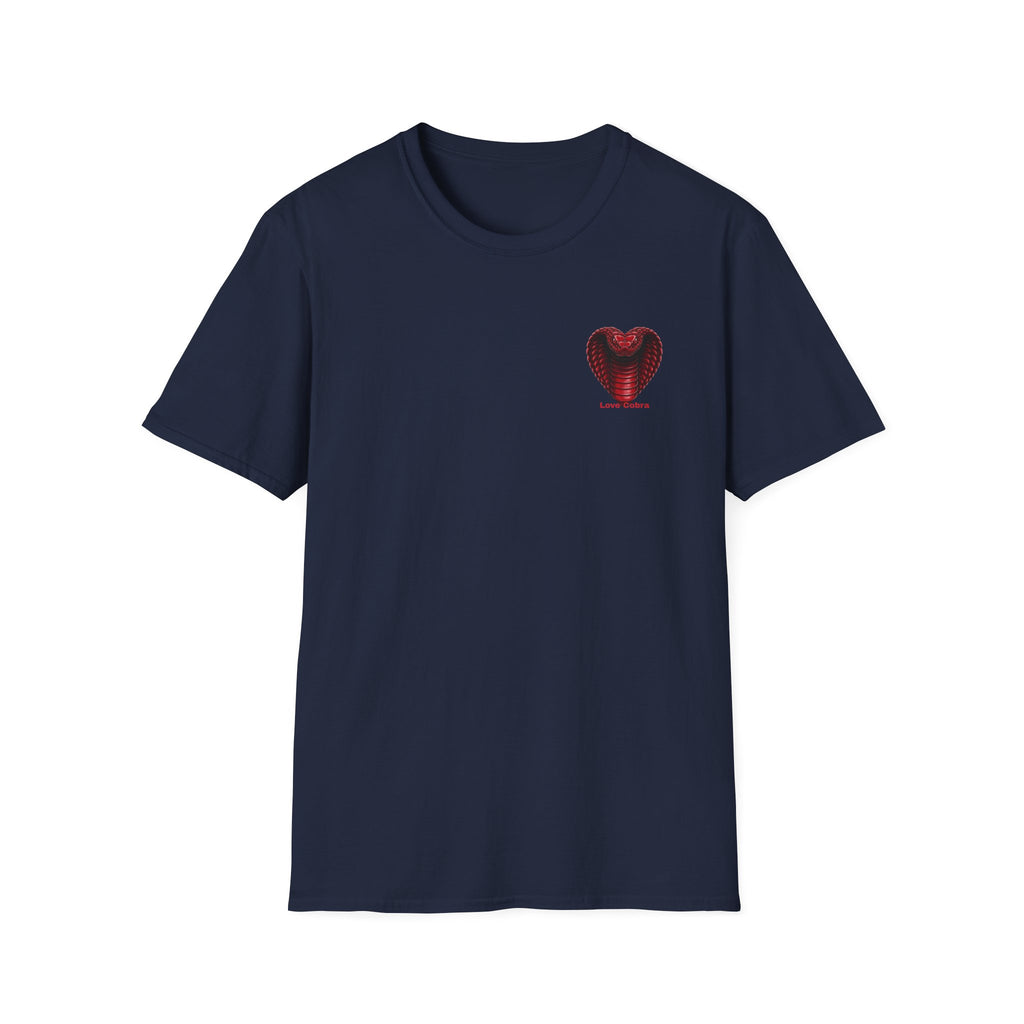Heart Cobra T‑Shirt — 'Love Bites' Snake Heart Graphic Tee