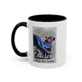 Black Accent Coffee Mug –“Dogs Are Super”  Minimal Monochrome Ceramic Mug (11/15oz)