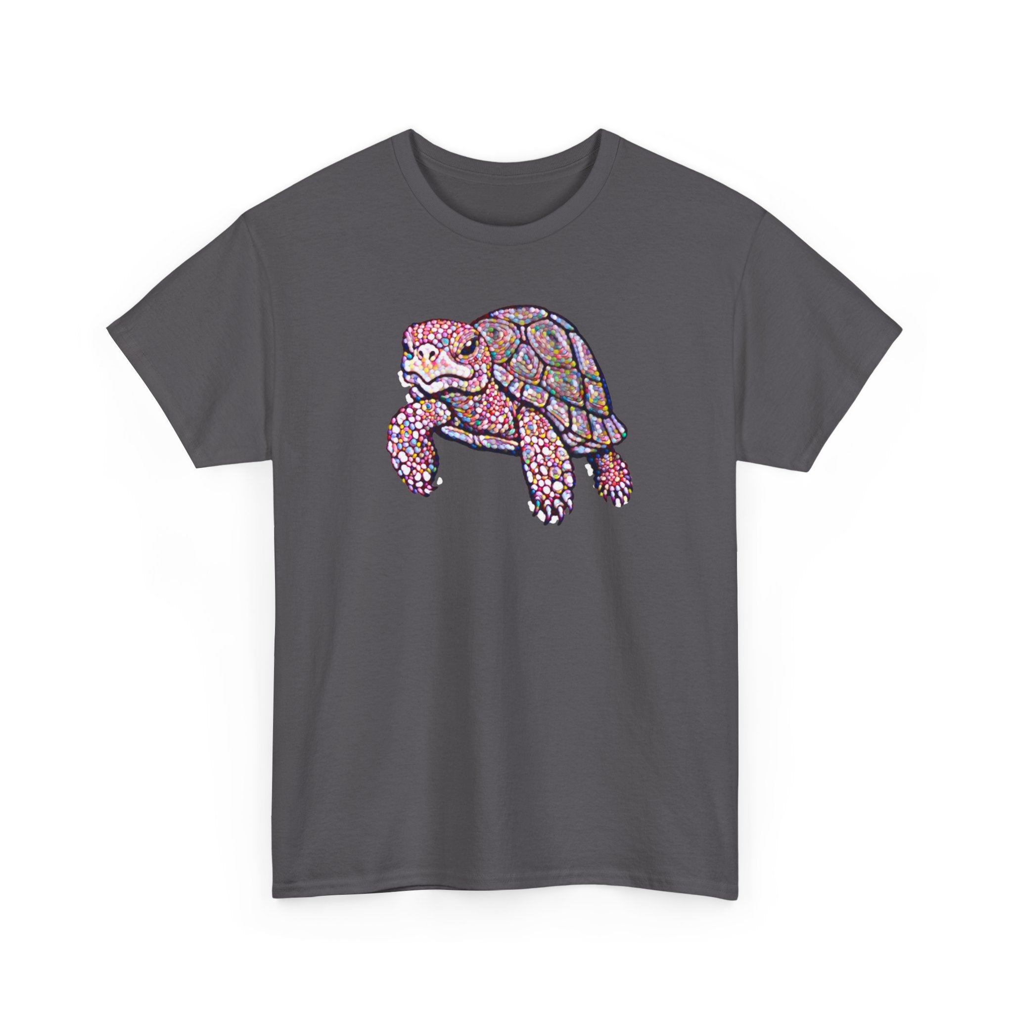 Turtle Graphic Tee — Colorful Mosaic Sea Turtle T‑Shirt