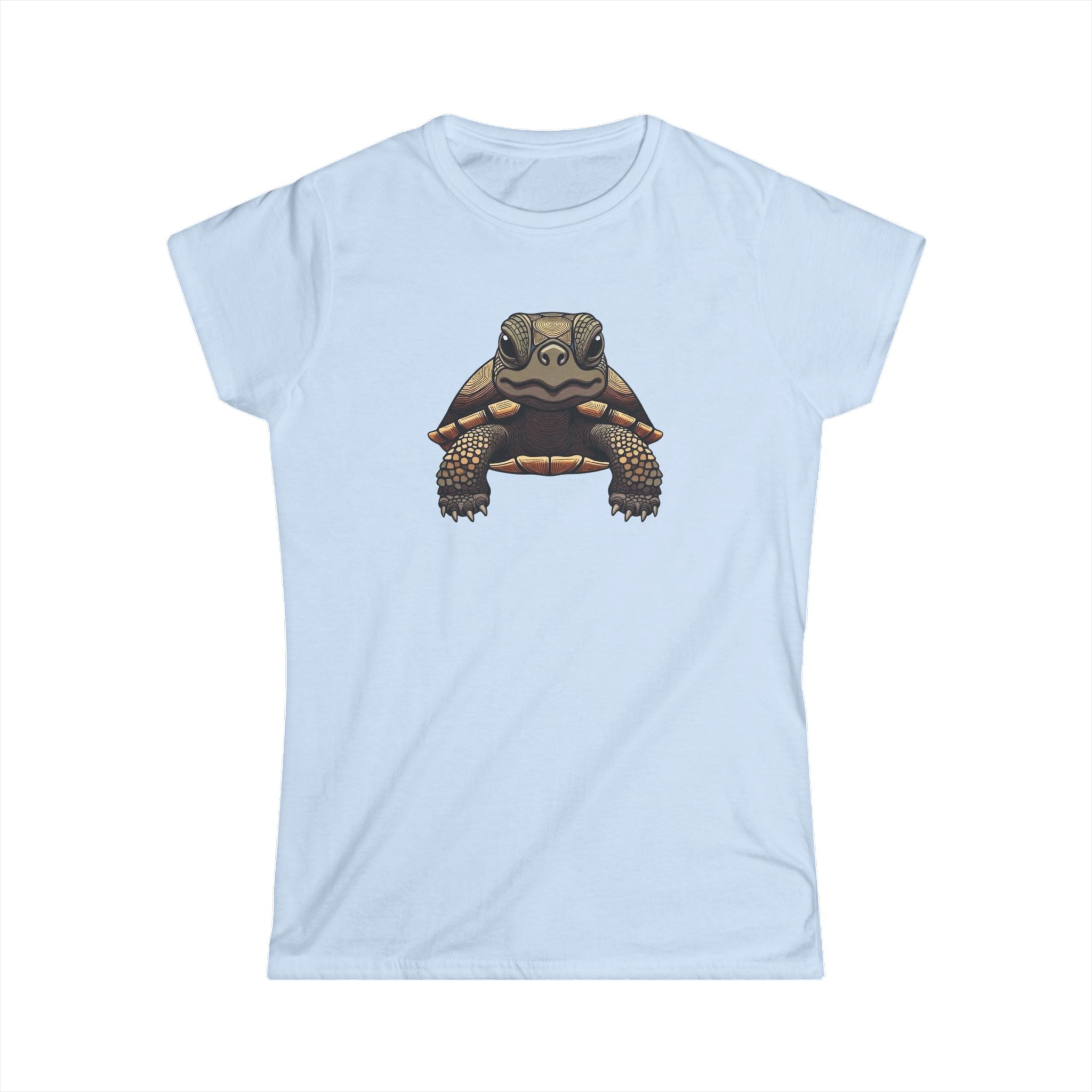Turtle Graphic Tee — Cute Realistic Turtle Illustration Women's T‑Shirt
