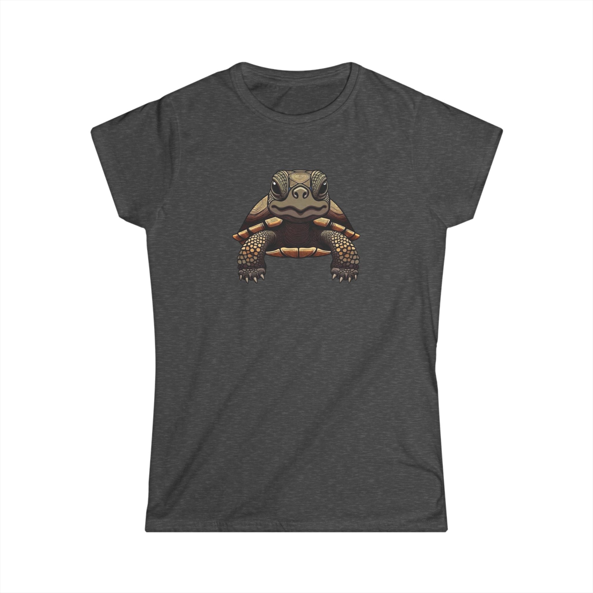Turtle Graphic Tee — Cute Realistic Turtle Illustration Women's T‑Shirt
