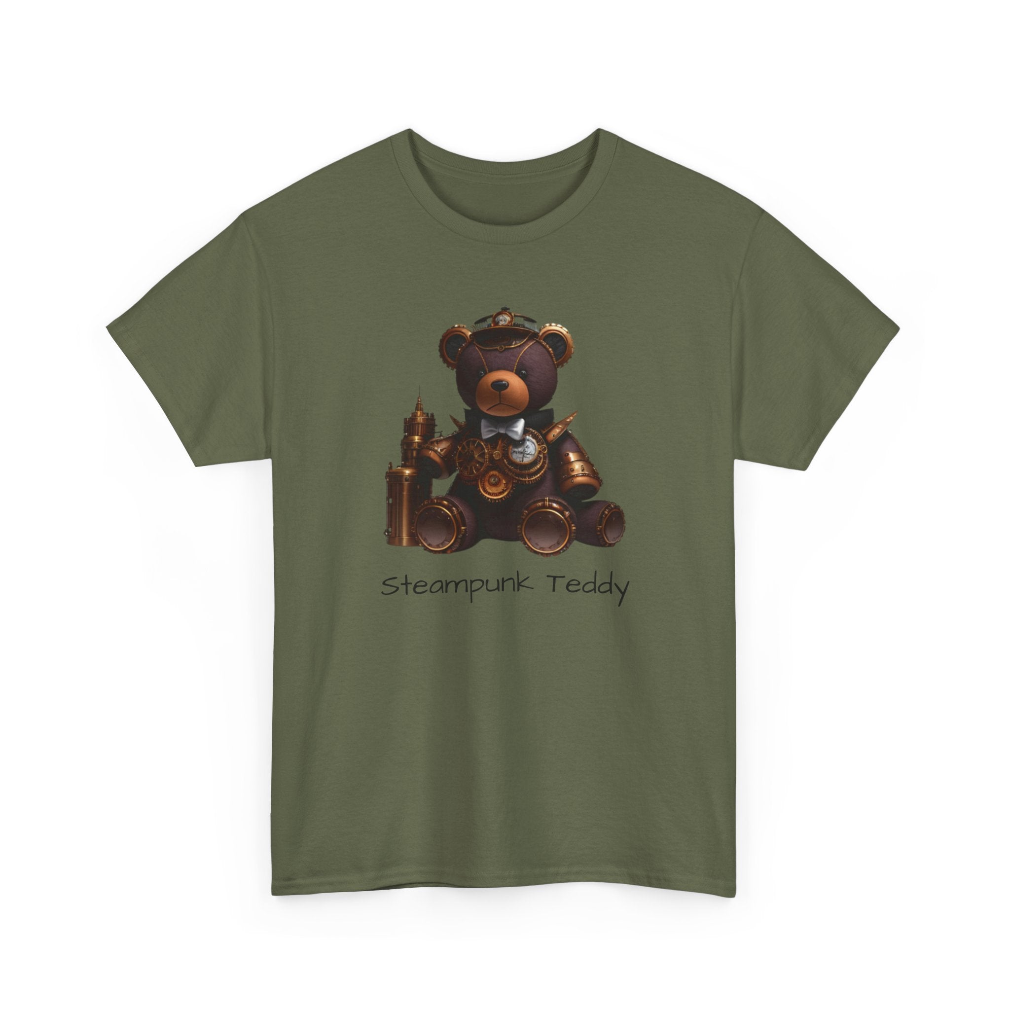 Steampunk Teddy T-Shirt — Vintage Mechanical Bear Tee
