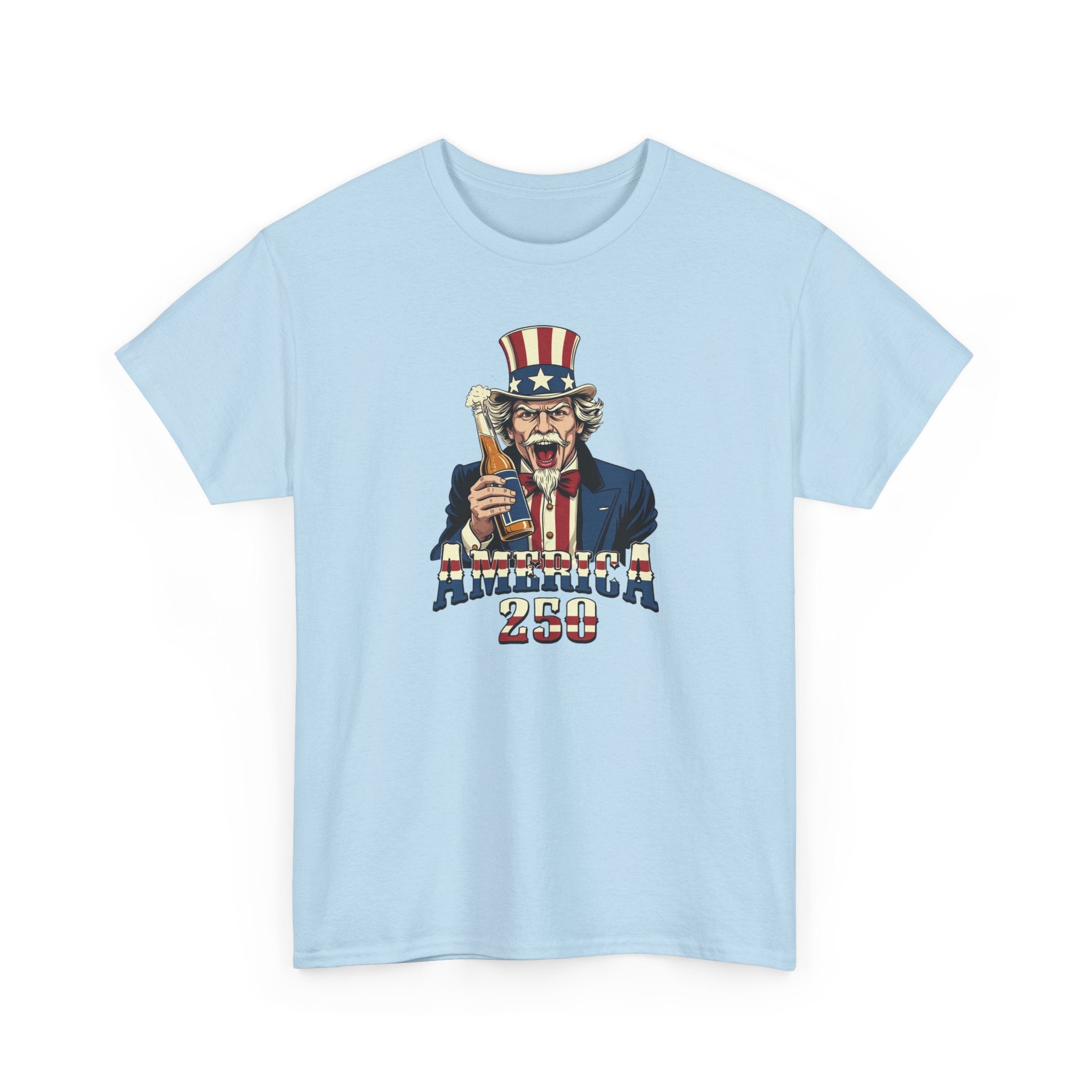 America 250 T-Shirt — Uncle Sam Patriotic July 4th Tee