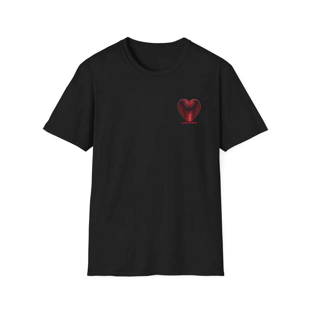 Heart Cobra T‑Shirt — 'Love Bites' Snake Heart Graphic Tee