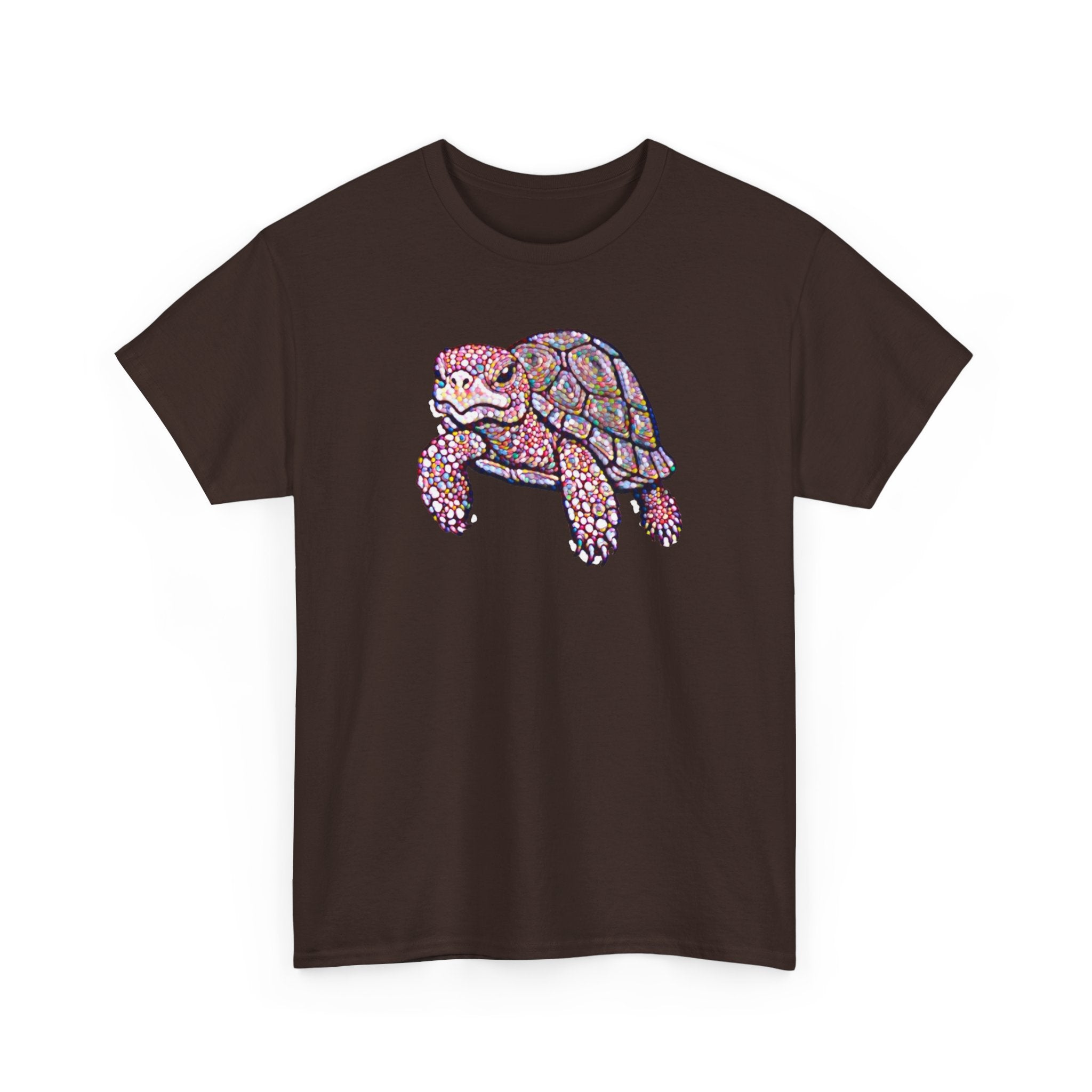 Turtle Graphic Tee — Colorful Mosaic Sea Turtle T‑Shirt