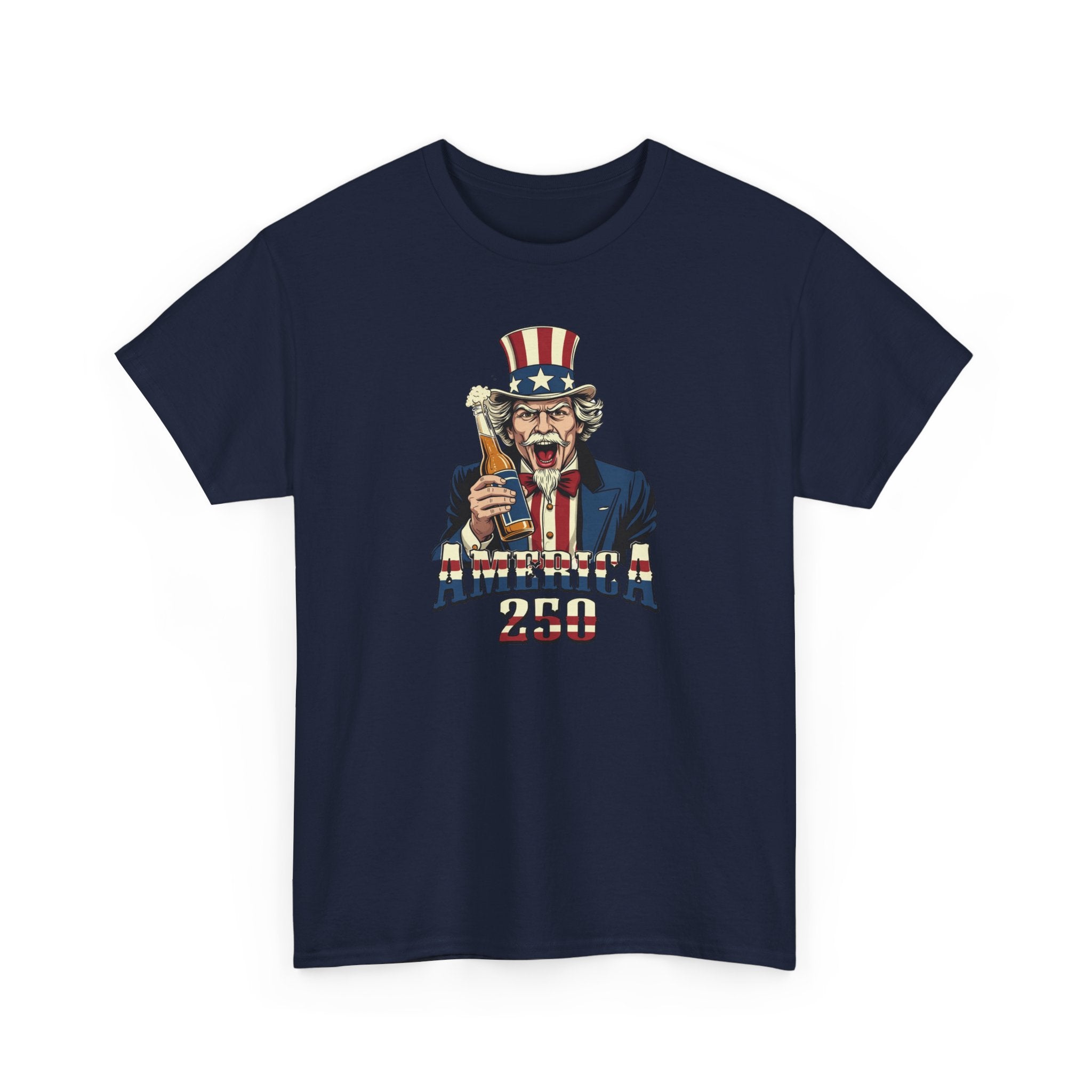 America 250 T-Shirt — Uncle Sam Patriotic July 4th Tee