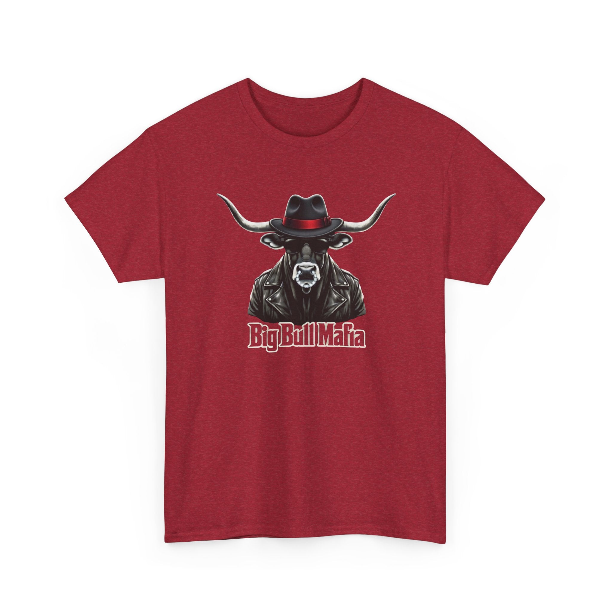 Big Bull Mafia Graphic Tee — Western Cowboy Bull T-Shirt
