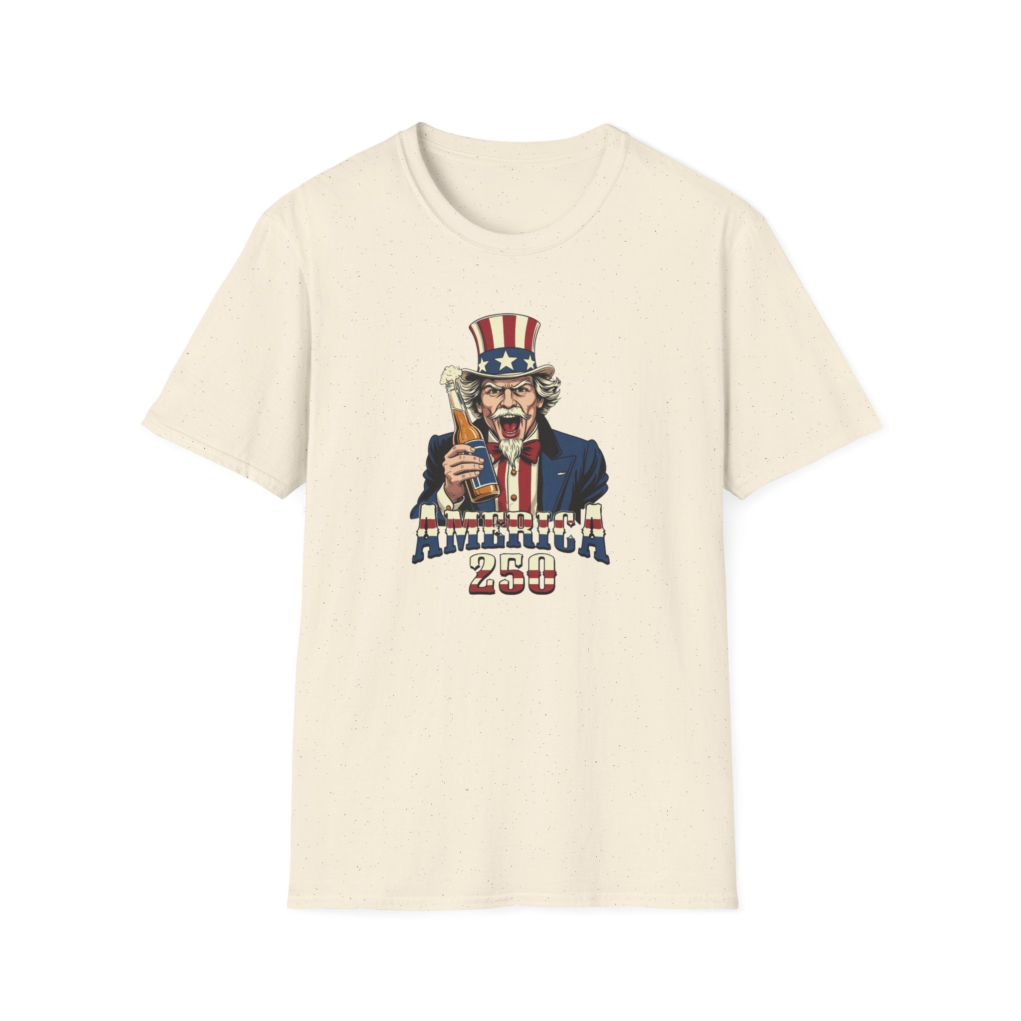 Uncle Sam Beer Graphic T-Shirt — Patriotic "America 250" Party Tee