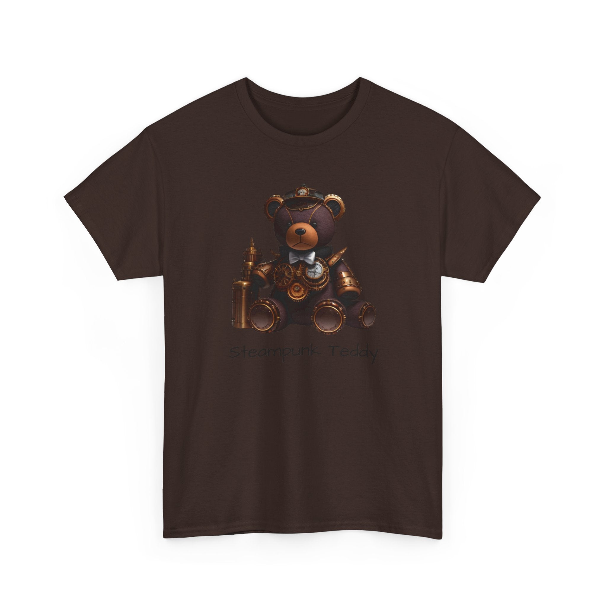 Steampunk Teddy T-Shirt — Vintage Mechanical Bear Tee