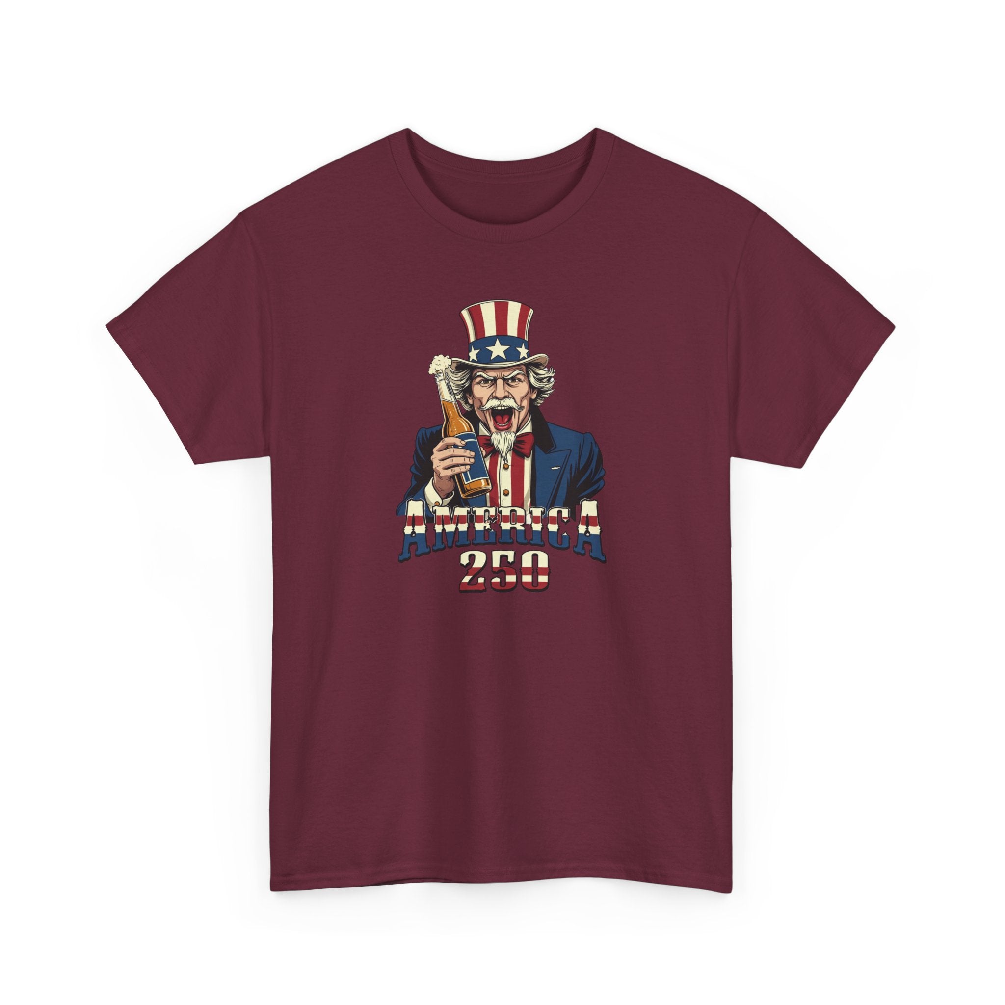 America 250 T-Shirt — Uncle Sam Patriotic July 4th Tee