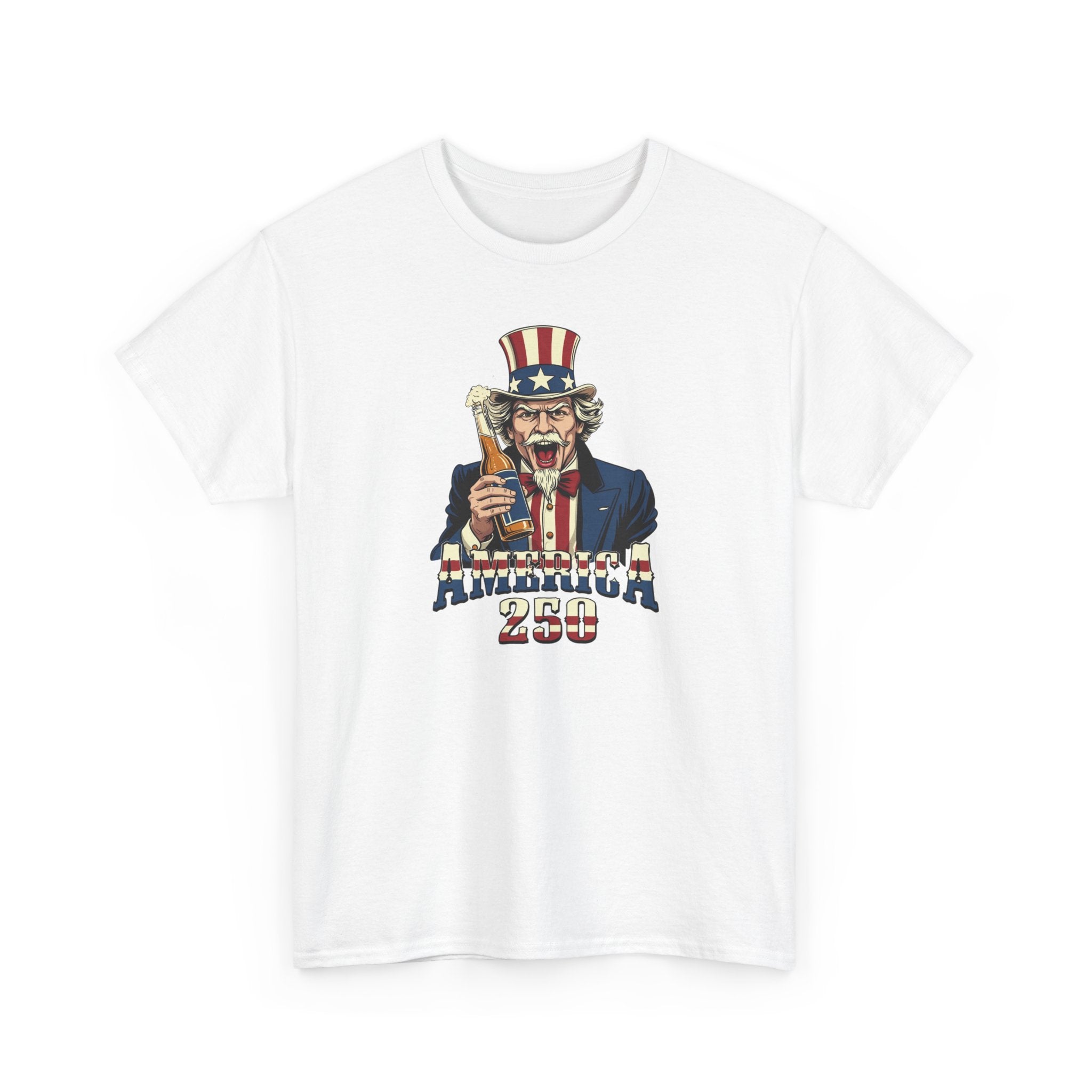 America 250 T-Shirt — Uncle Sam Patriotic July 4th Tee