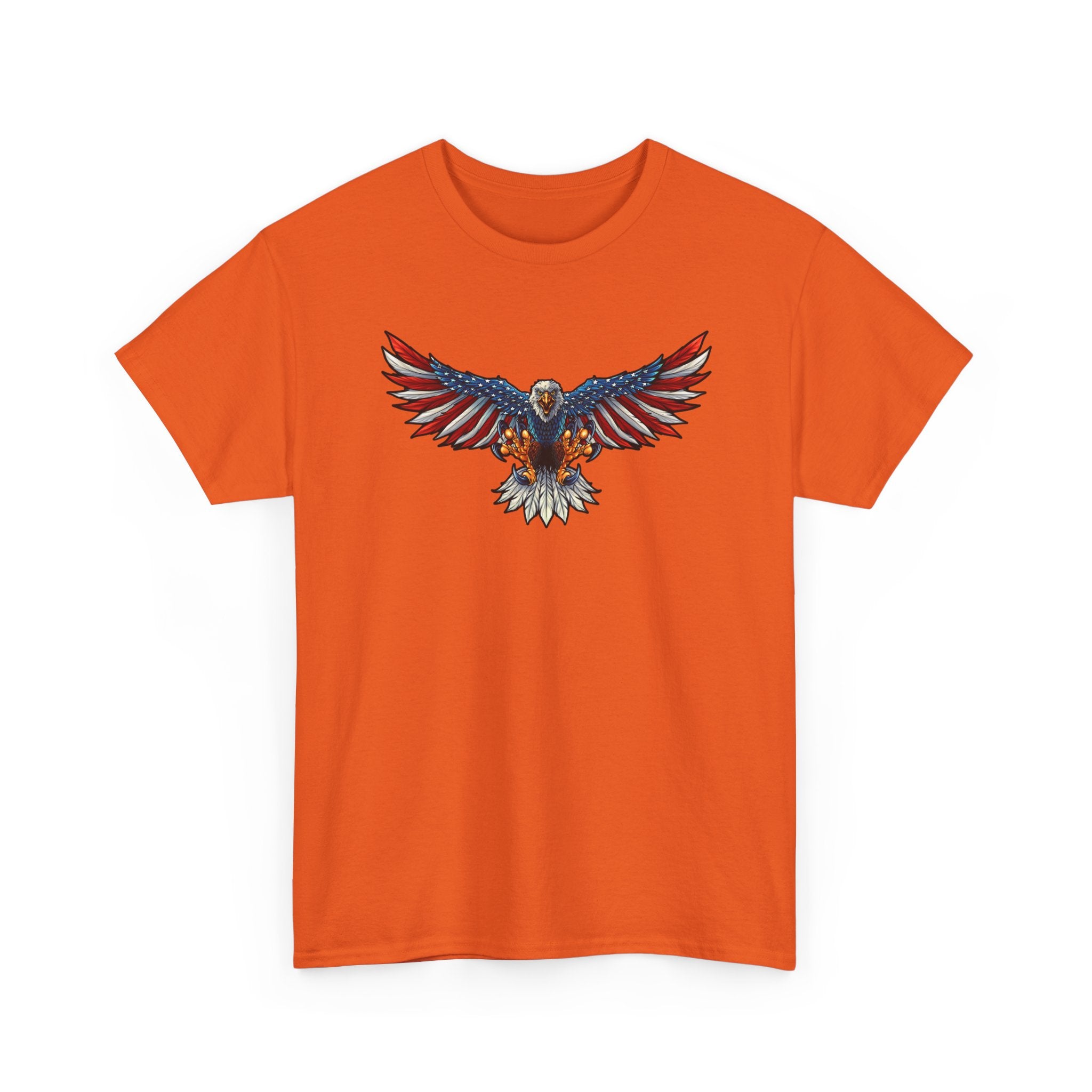 Patriotic Eagle Graphic Tee – Vintage Red, White & Blue Bald Eagle T-Shirt