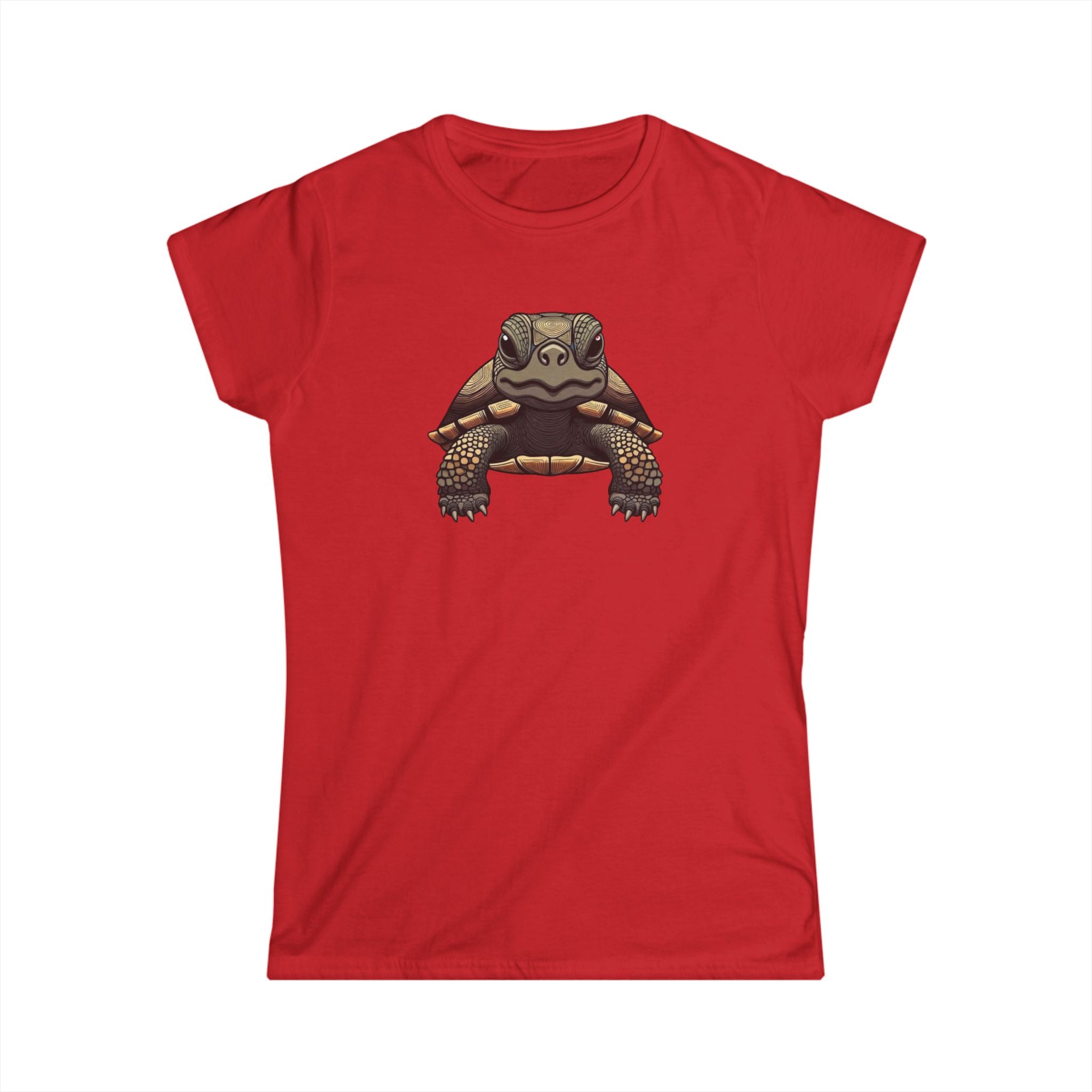 Turtle Graphic Tee — Cute Realistic Turtle Illustration Women's T‑Shirt