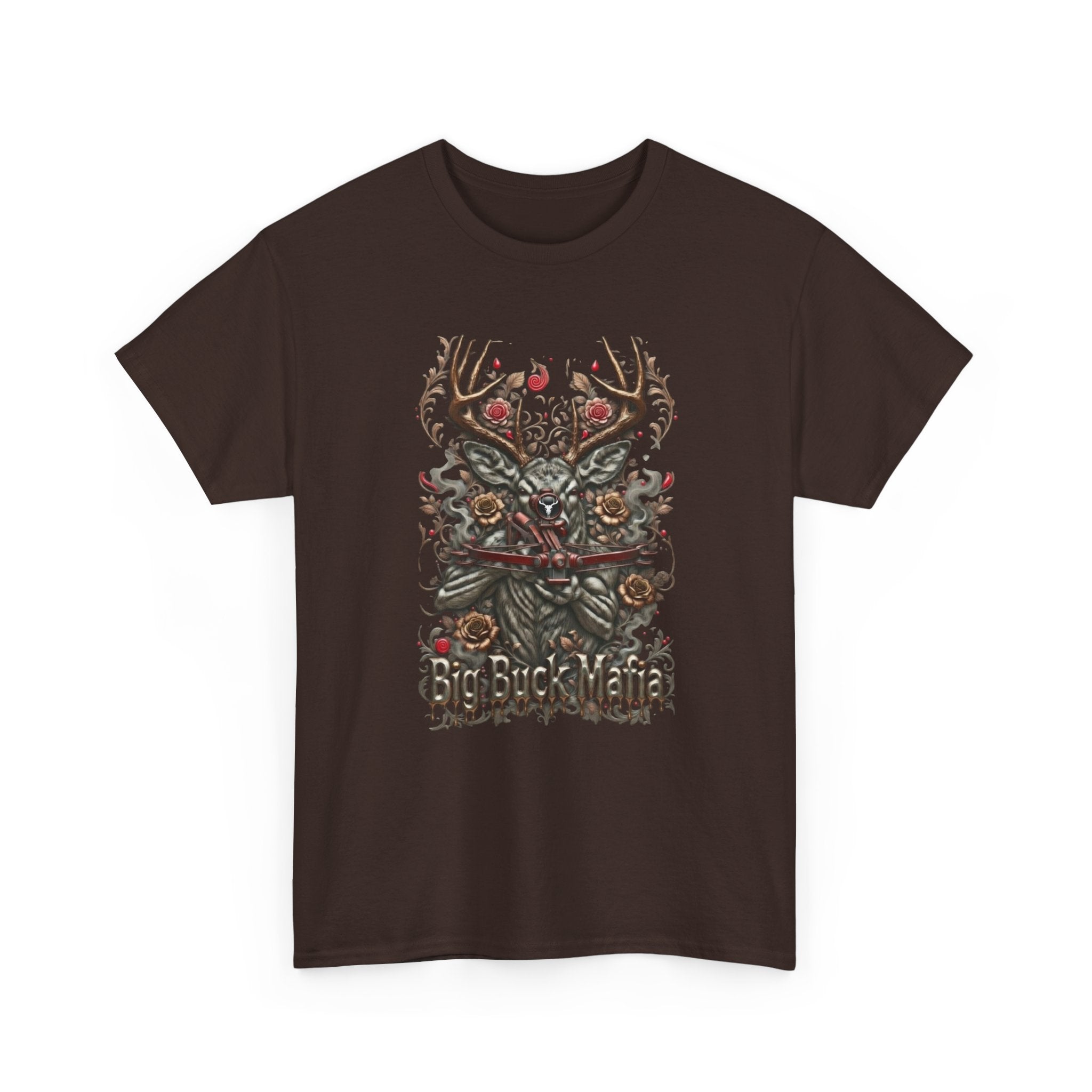 T-Shirt — Big Buck Mafia Skull & Antlers Hunting Tee