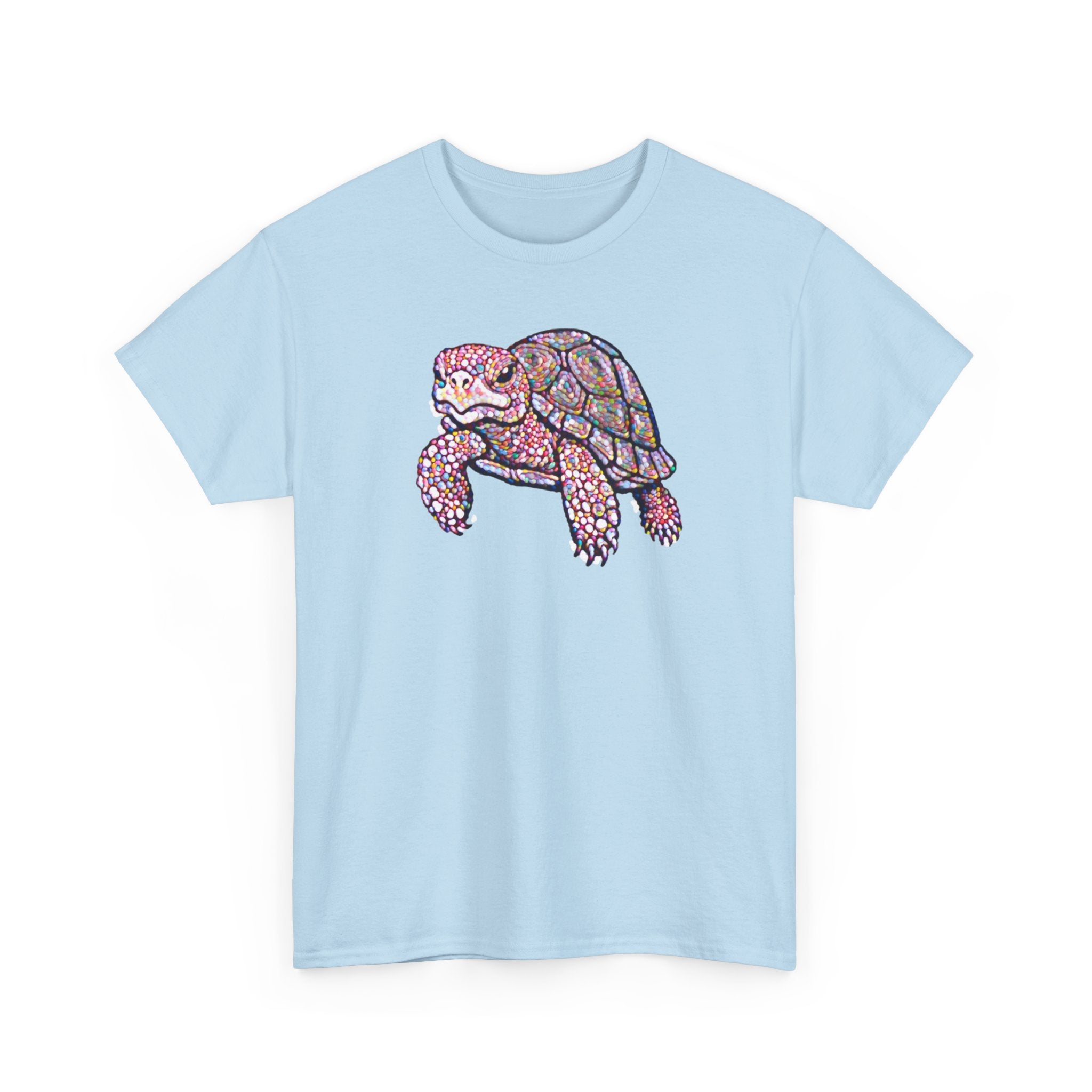 Turtle Graphic Tee — Colorful Mosaic Sea Turtle T‑Shirt