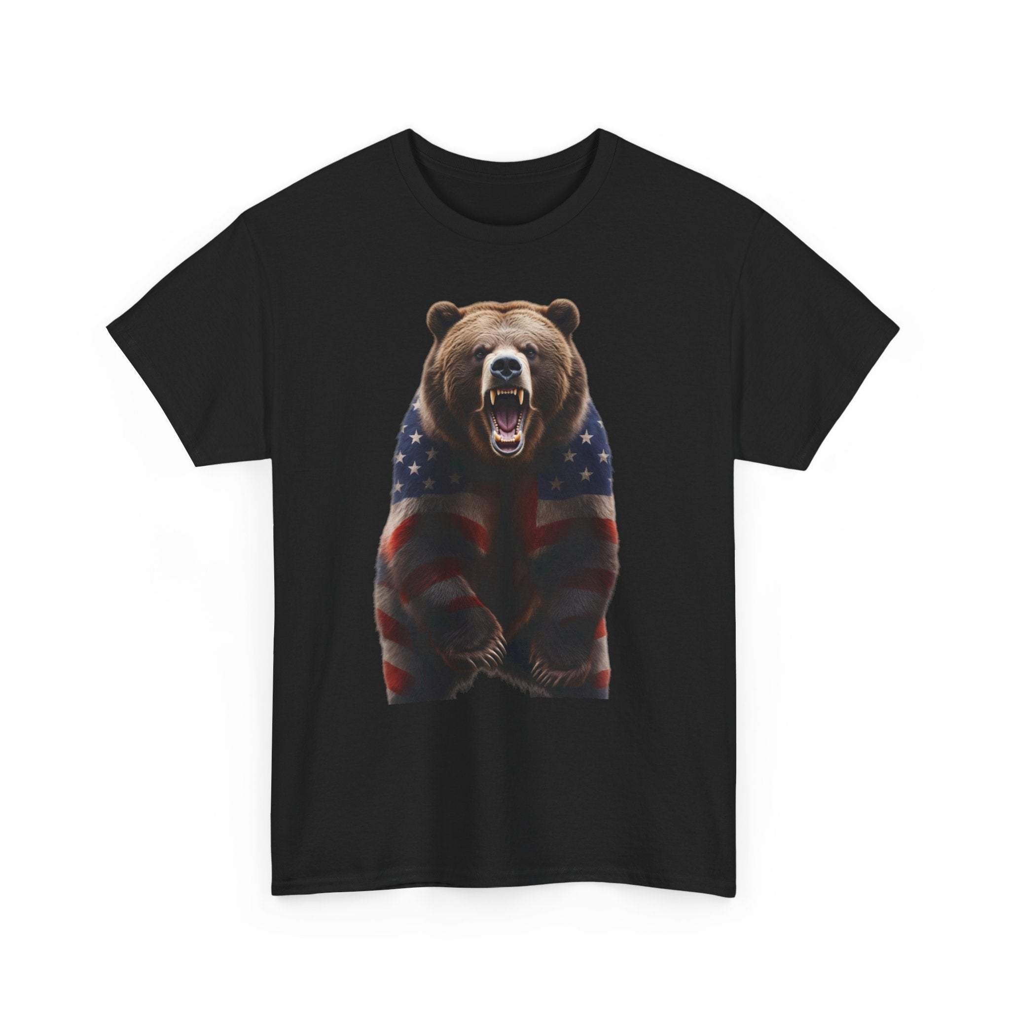 Patriotic Roaring Bear T-Shirt
