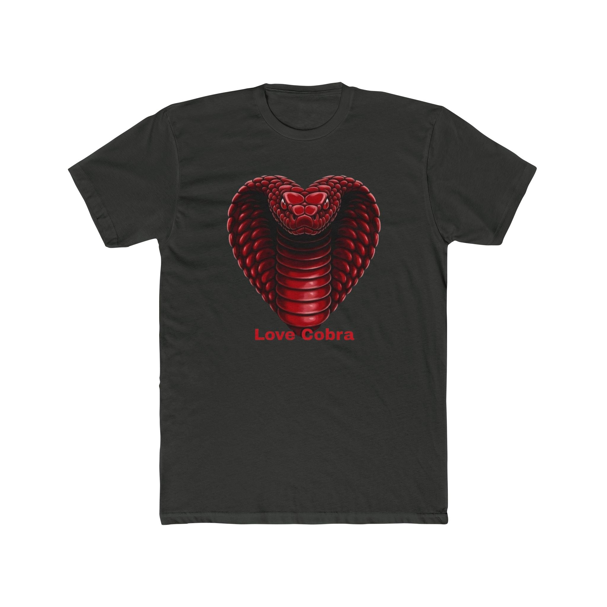 Cobra Heart Tee — 'Love Cobra' Red Snake Graphic T-Shirt