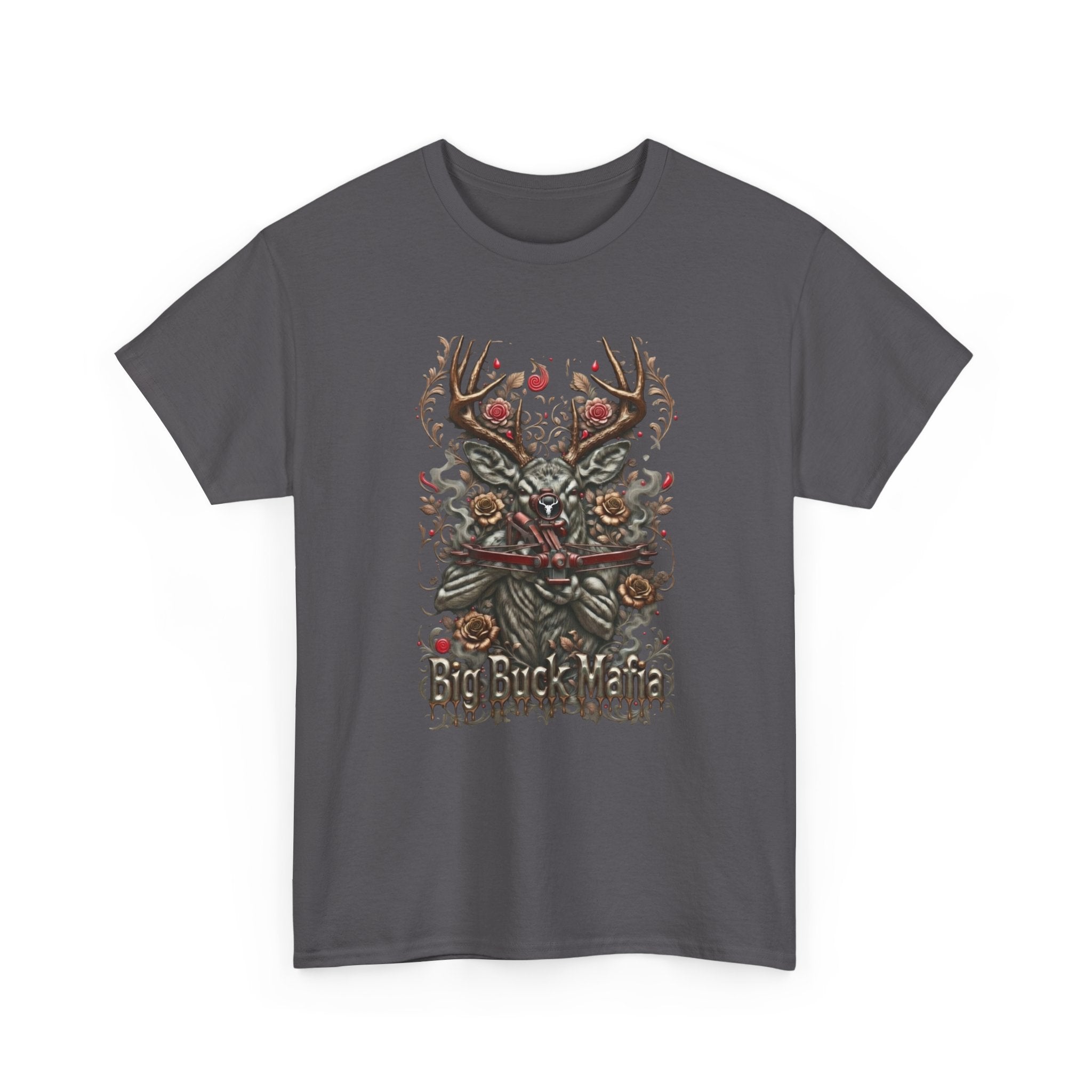 T-Shirt — Big Buck Mafia Skull & Antlers Hunting Tee