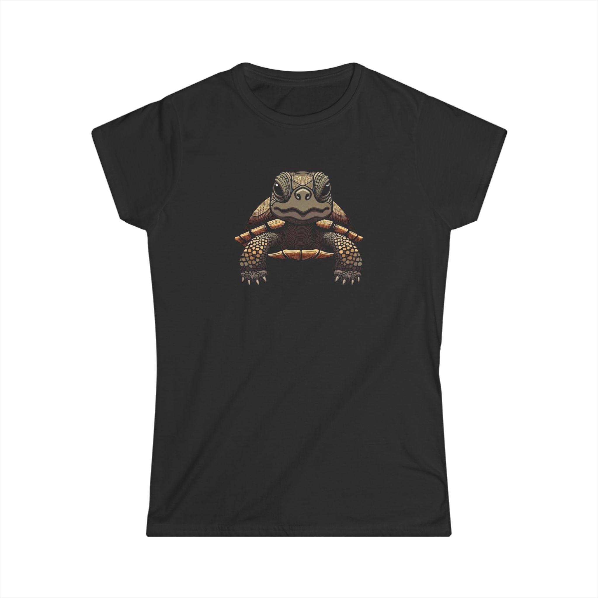 Turtle Graphic Tee — Cute Realistic Turtle Illustration Women's T‑Shirt
