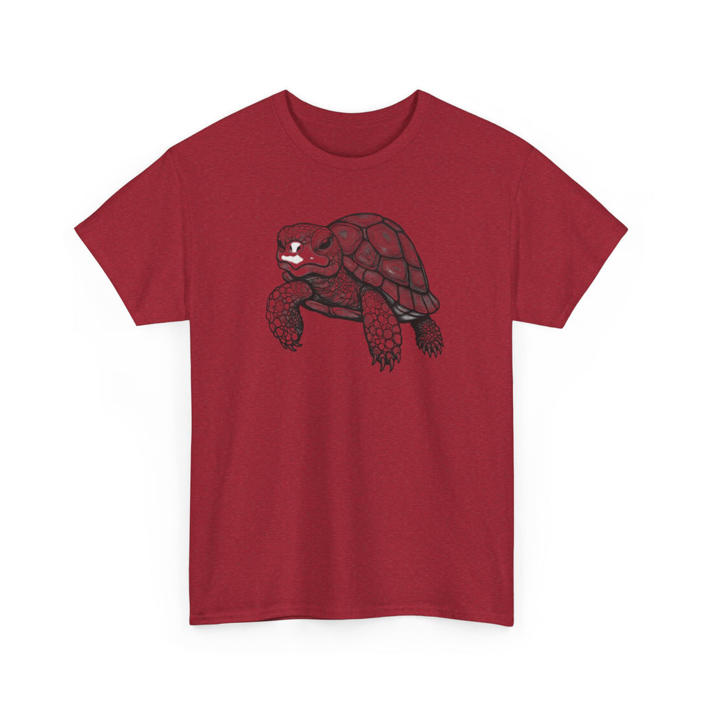 Turtle Illustration T‑Shirt — Hand‑Drawn Black & White Desert Tortoise Tee