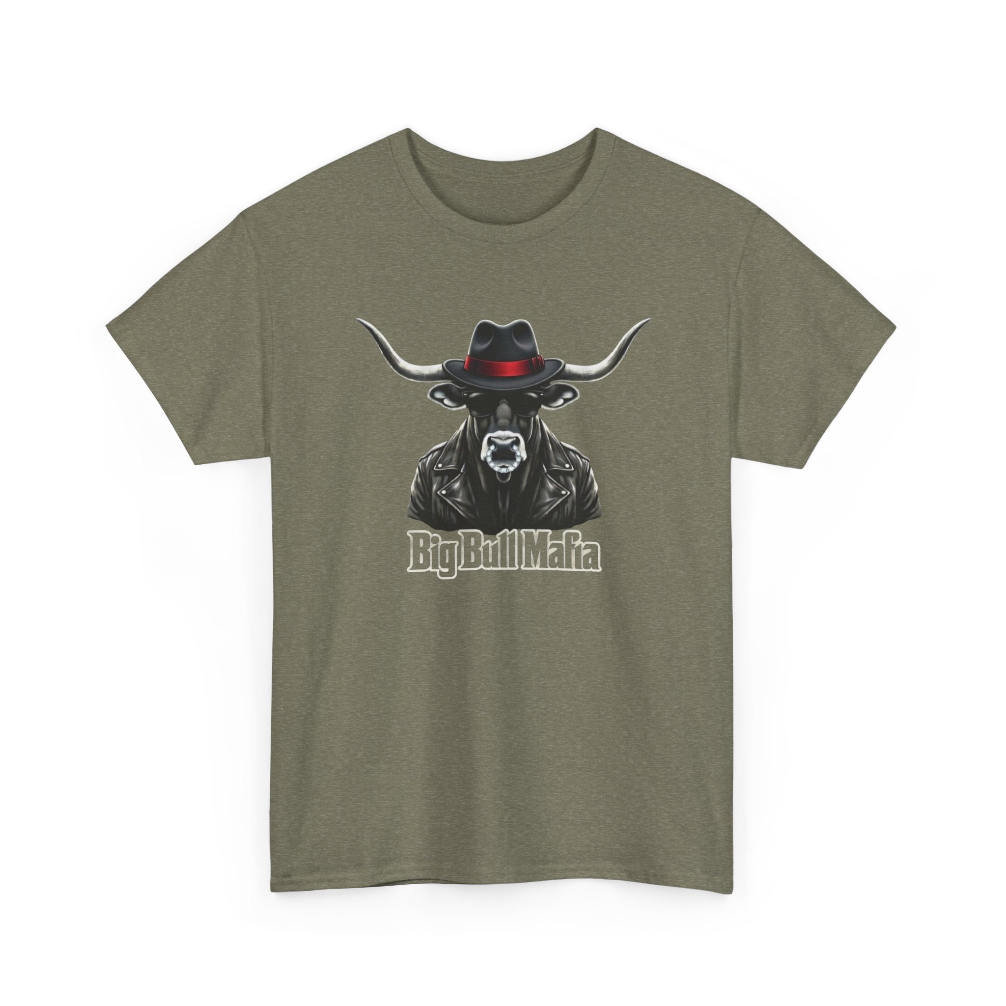 Big Bull Mafia Graphic Tee — Western Cowboy Bull T-Shirt