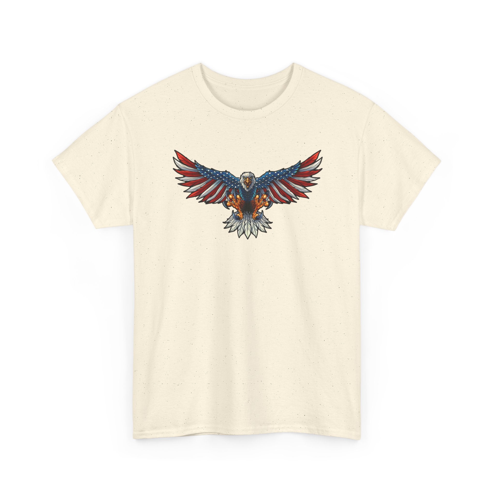 Patriotic Eagle Graphic Tee – Vintage Red, White & Blue Bald Eagle T-Shirt