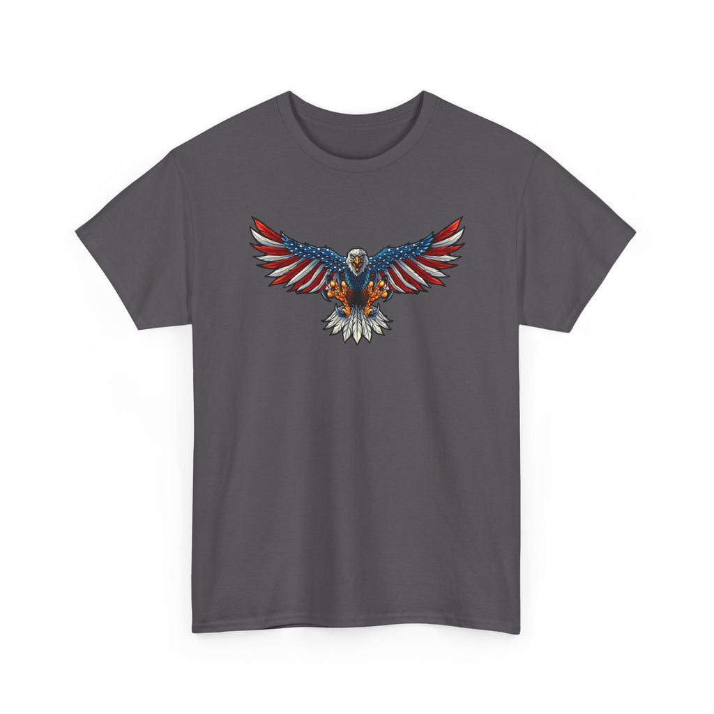Patriotic Eagle Graphic Tee – Vintage Red, White & Blue Bald Eagle T-Shirt