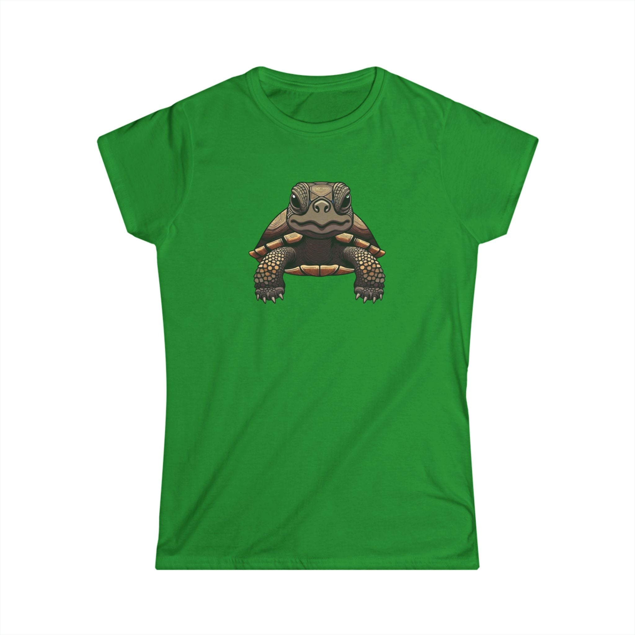 Turtle Graphic Tee — Cute Realistic Turtle Illustration Women's T‑Shirt