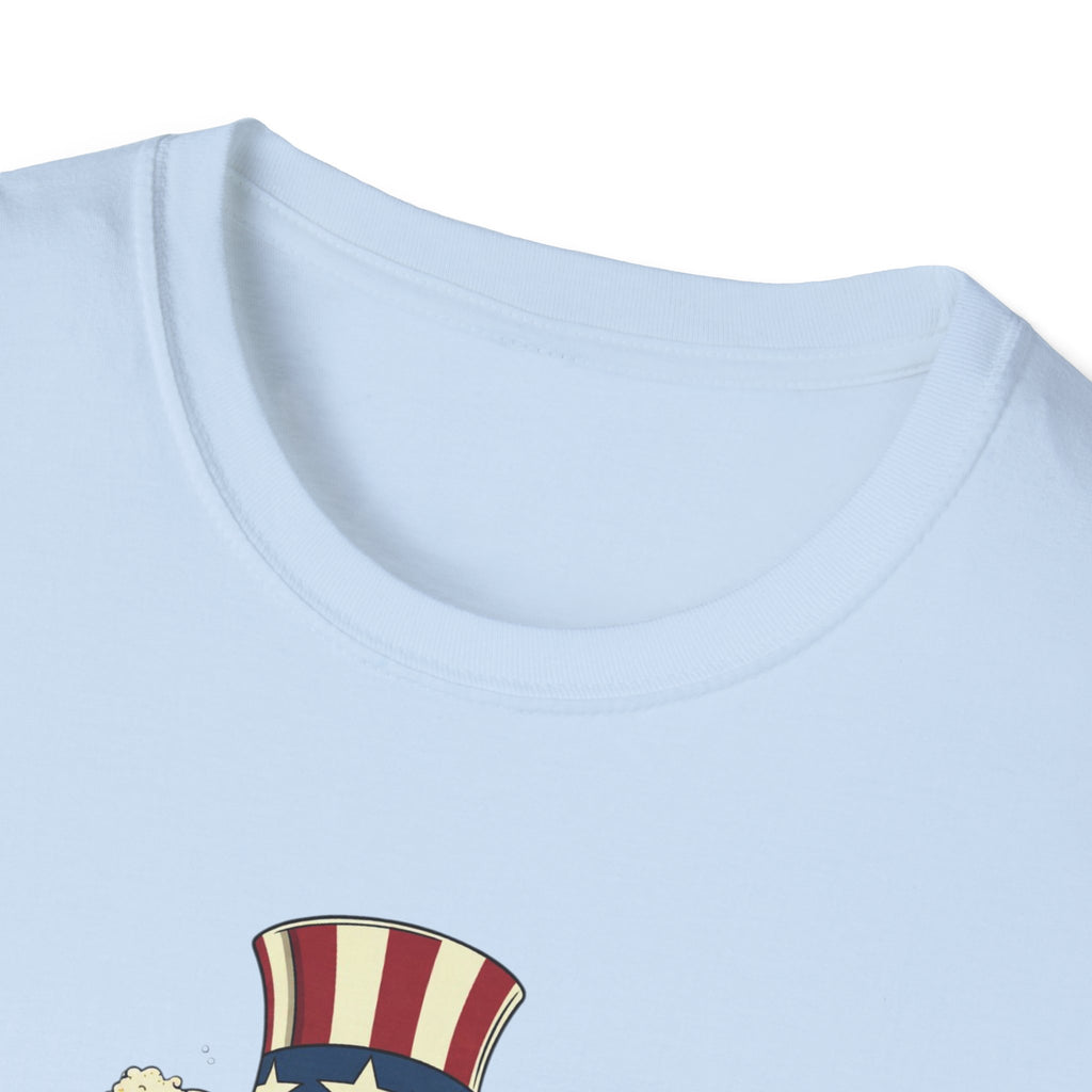 Uncle Sam Beer Graphic T-Shirt — Patriotic "America 250" Party Tee