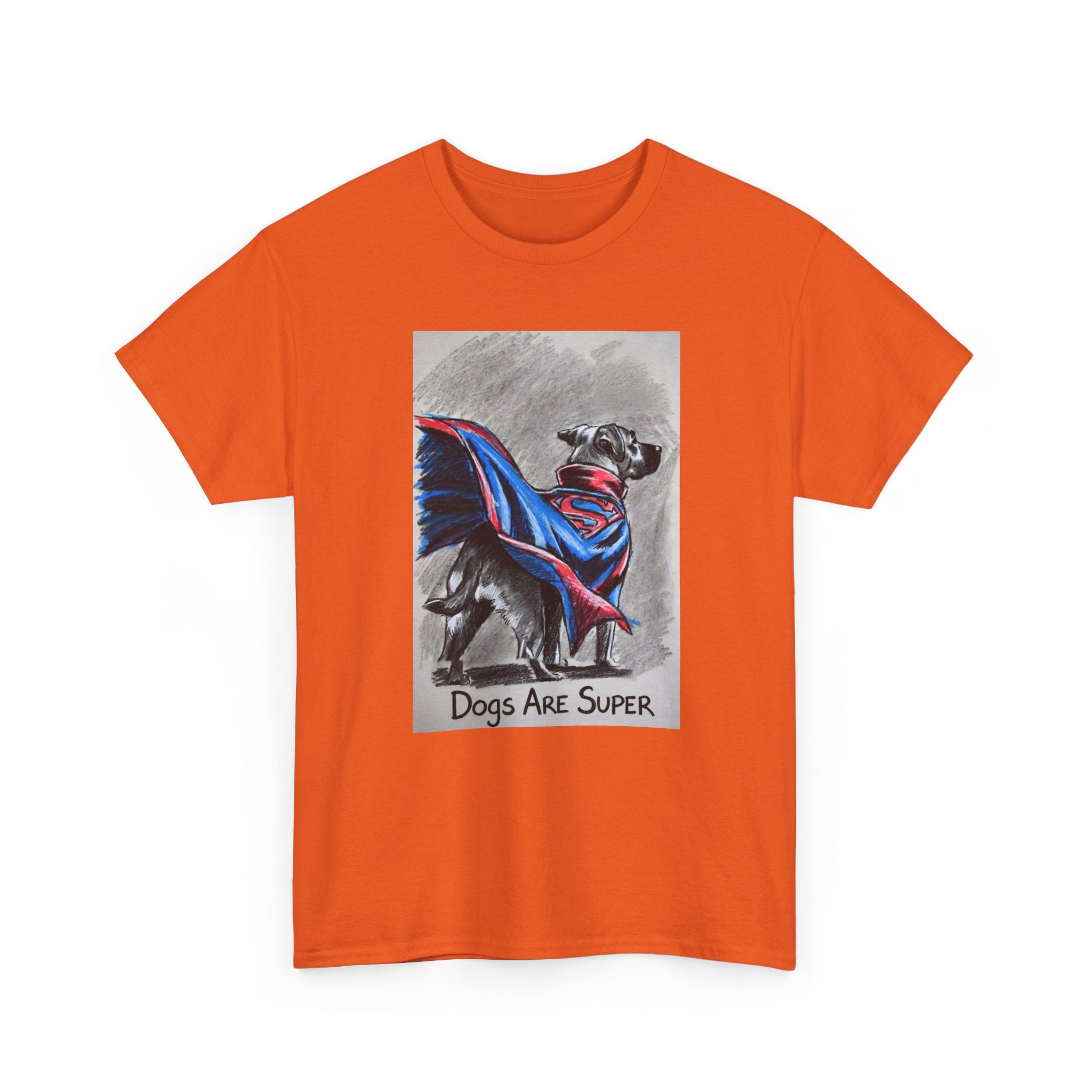 Dog Lover T‑Shirt — "Dogs Are Super" Superhero Dog Graphic Tee