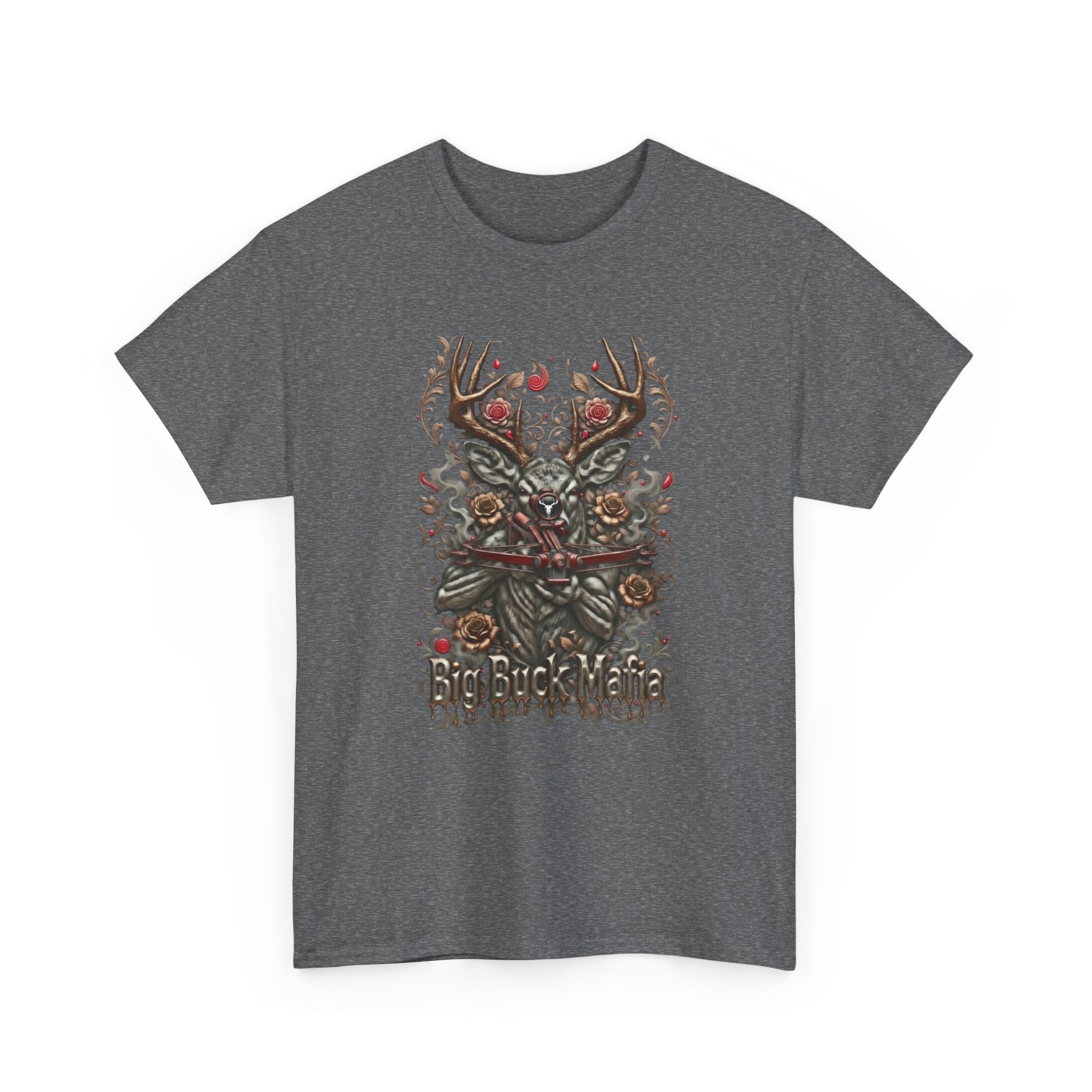 T-Shirt — Big Buck Mafia Skull & Antlers Hunting Tee