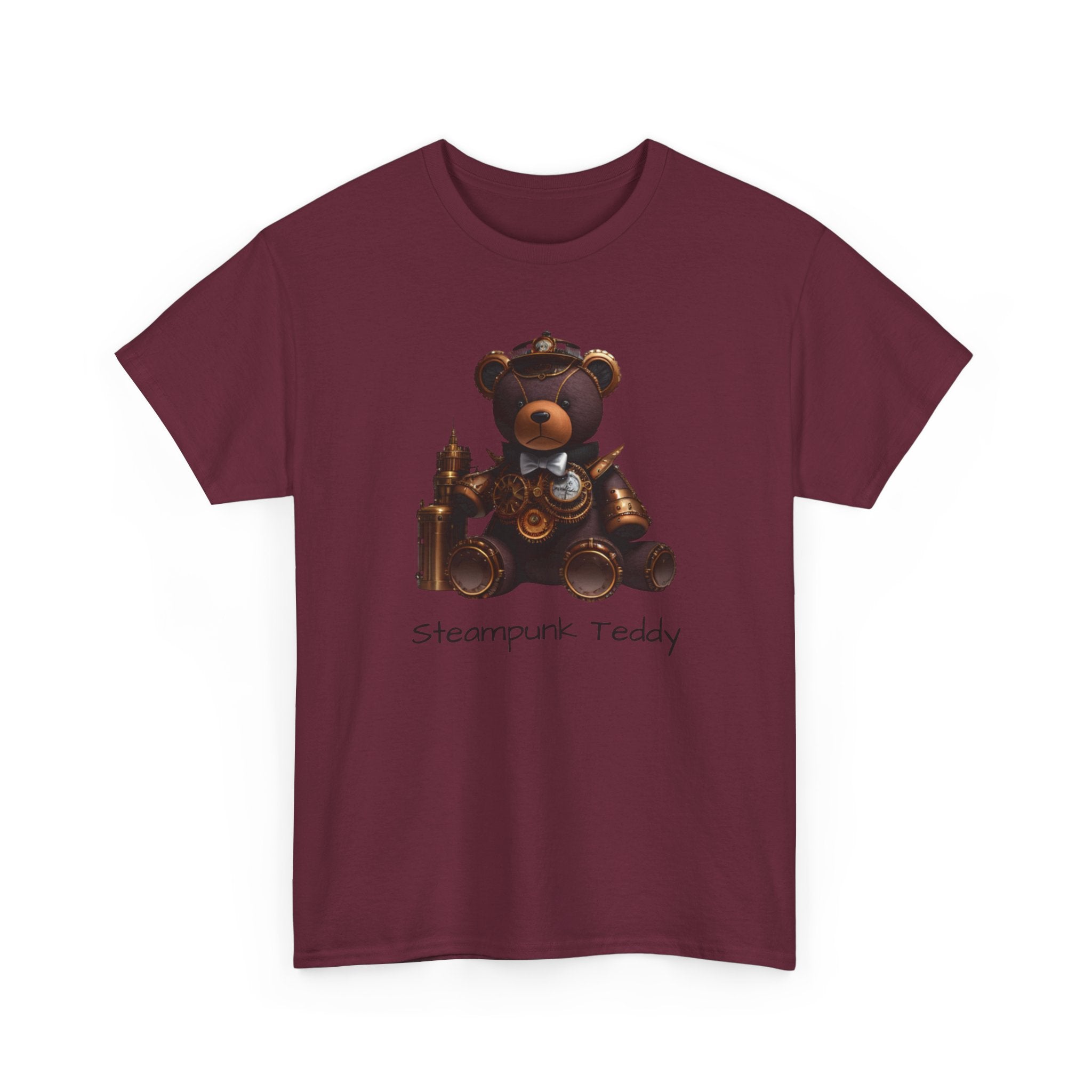Steampunk Teddy T-Shirt — Vintage Mechanical Bear Tee