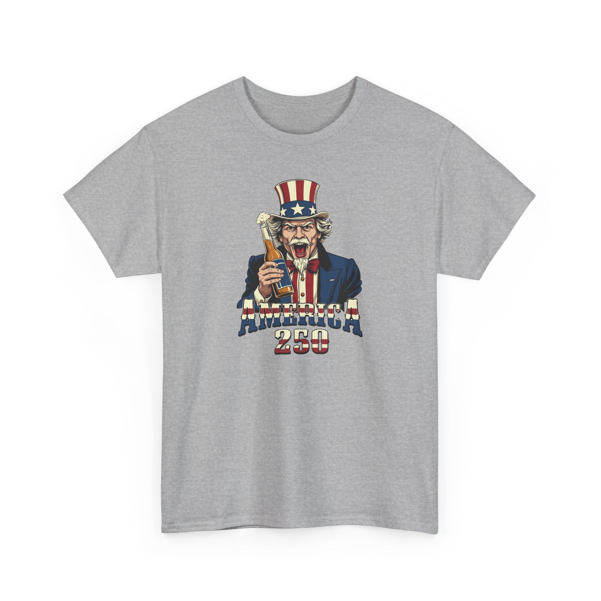 America 250 T-Shirt — Uncle Sam Patriotic July 4th Tee