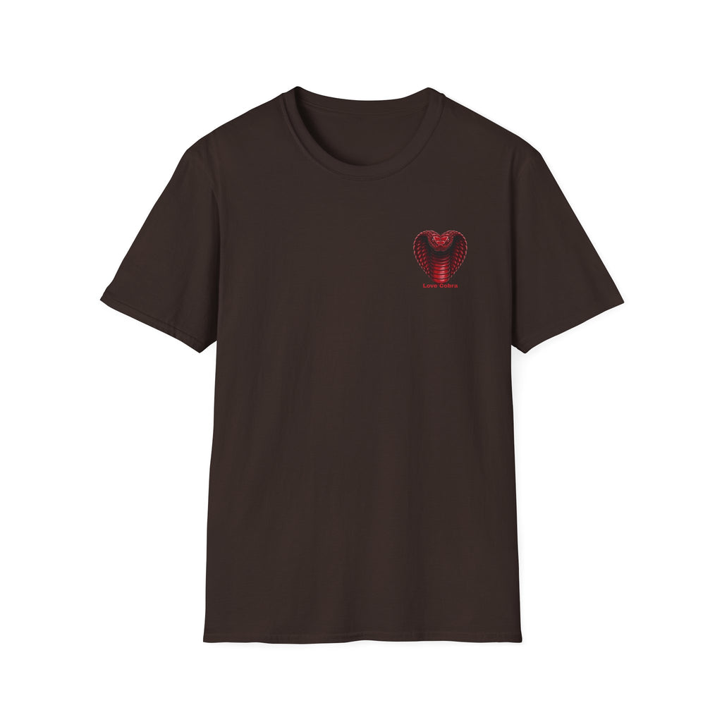 Heart Cobra T‑Shirt — 'Love Bites' Snake Heart Graphic Tee