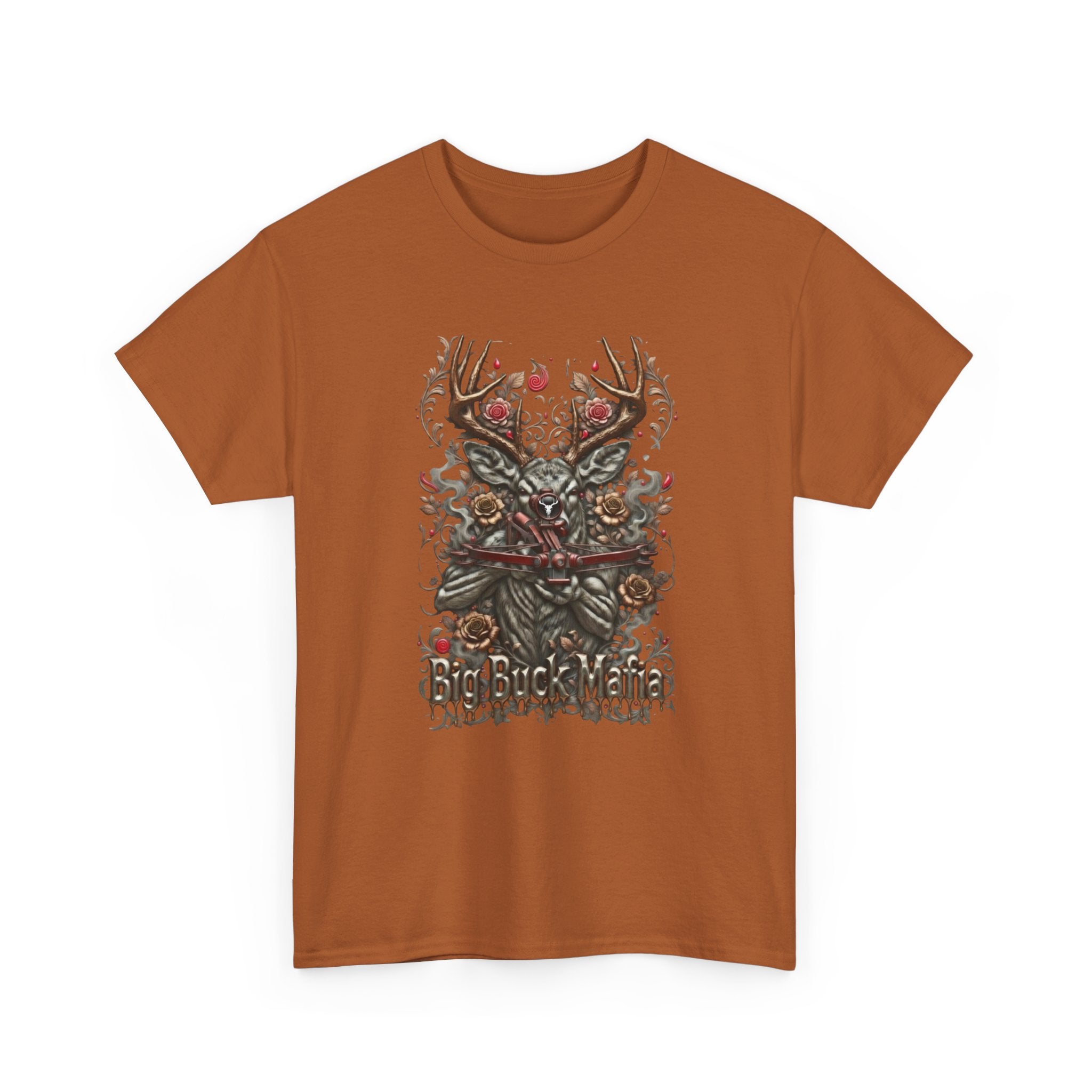 T-Shirt — Big Buck Mafia Skull & Antlers Hunting Tee