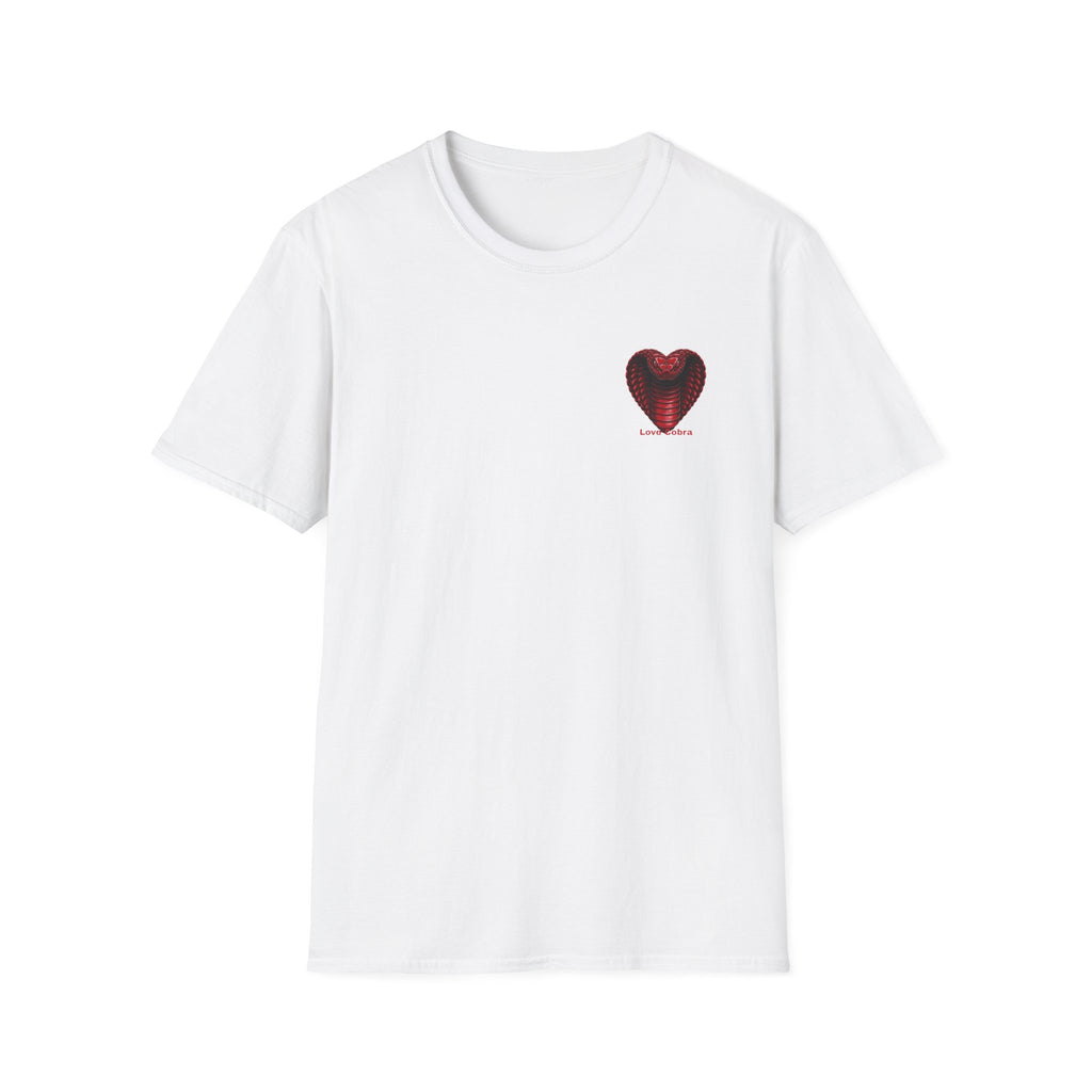 Heart Cobra T‑Shirt — 'Love Bites' Snake Heart Graphic Tee