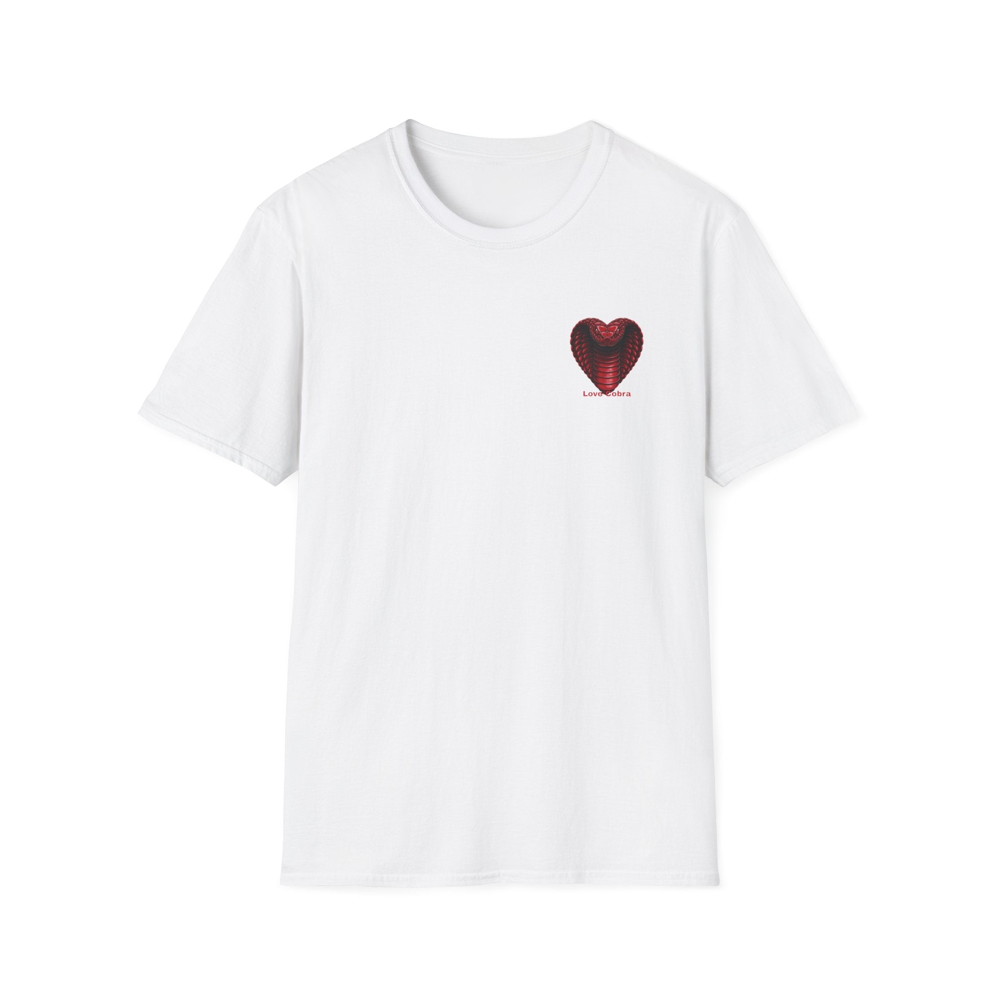 Heart Cobra T‑Shirt — 'Love Bites' Snake Heart Graphic Tee