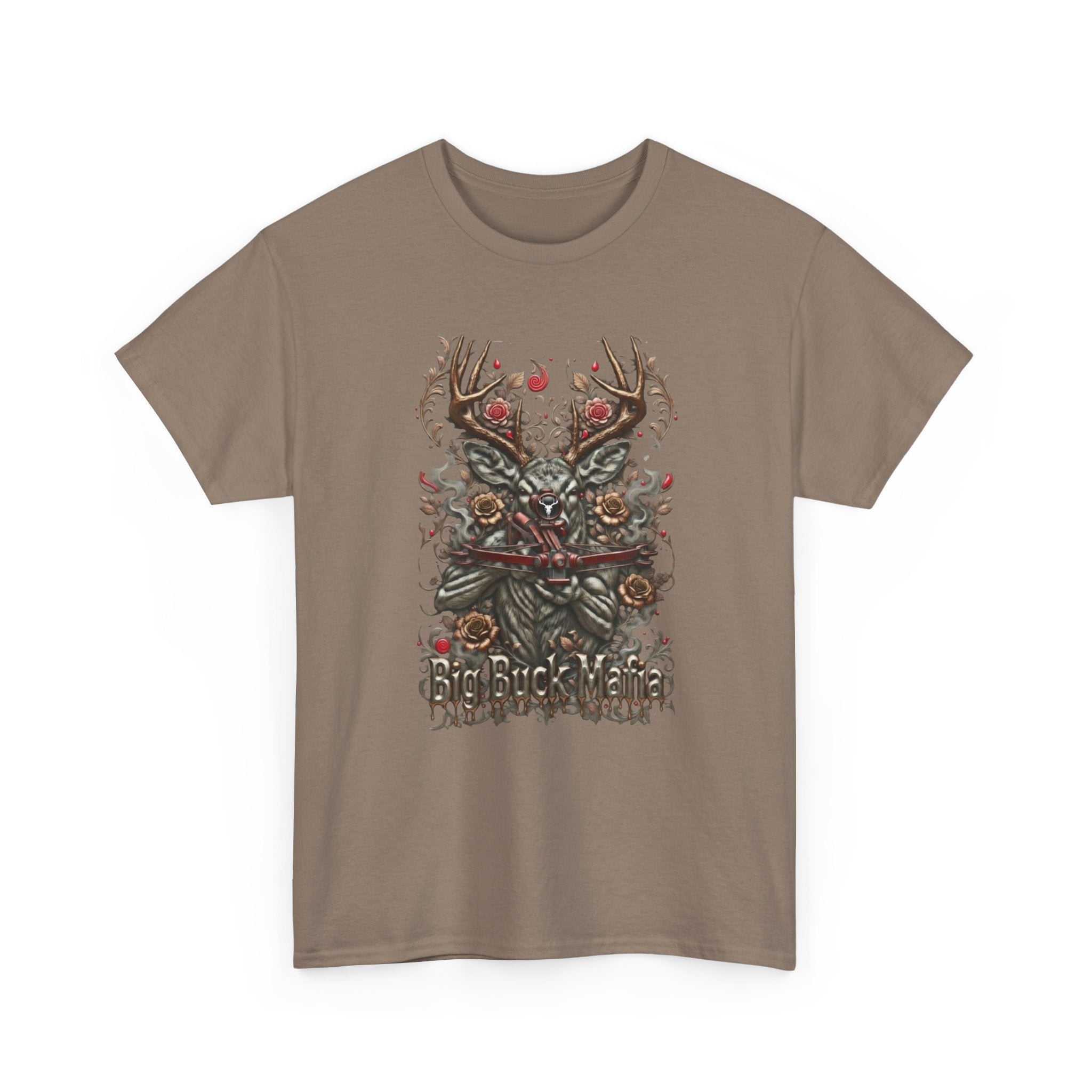 T-Shirt — Big Buck Mafia Skull & Antlers Hunting Tee