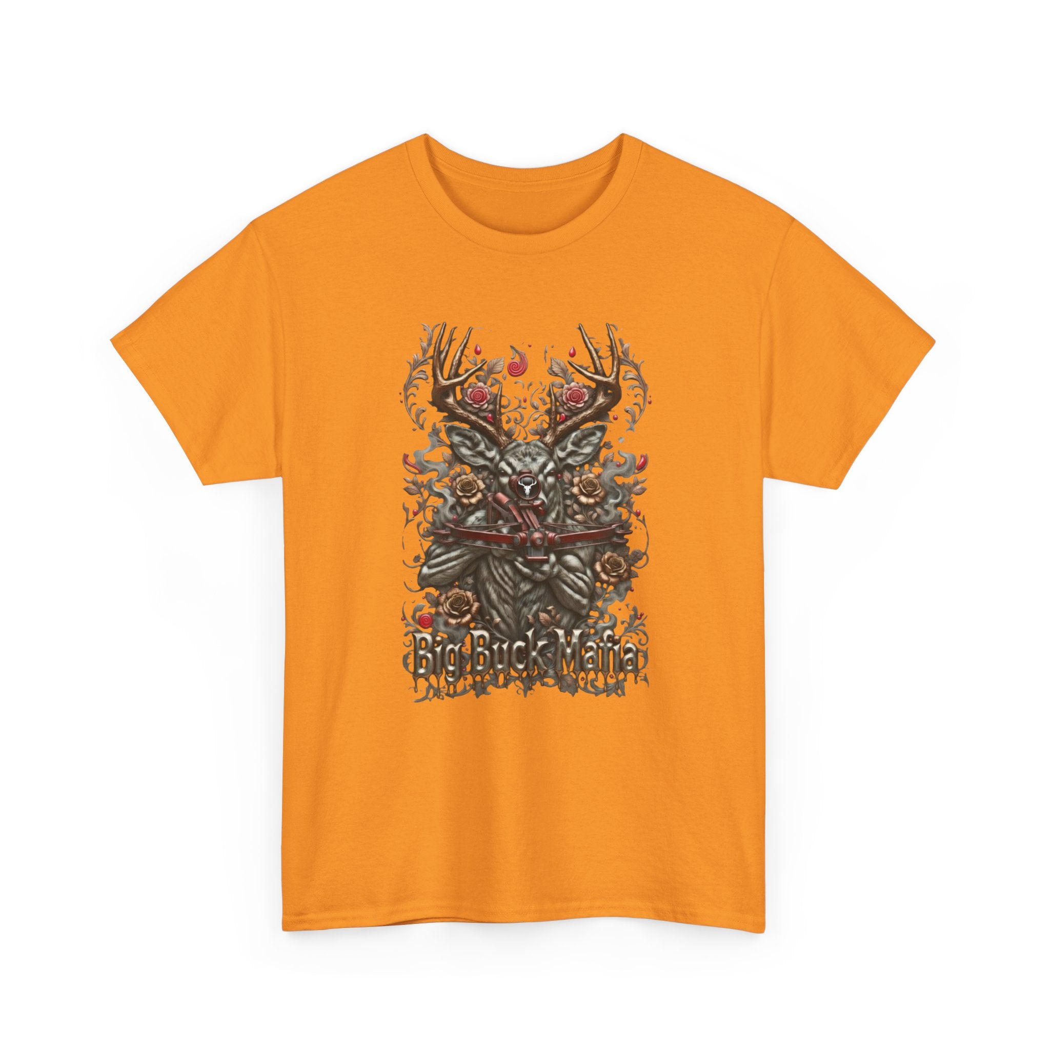 T-Shirt — Big Buck Mafia Skull & Antlers Hunting Tee