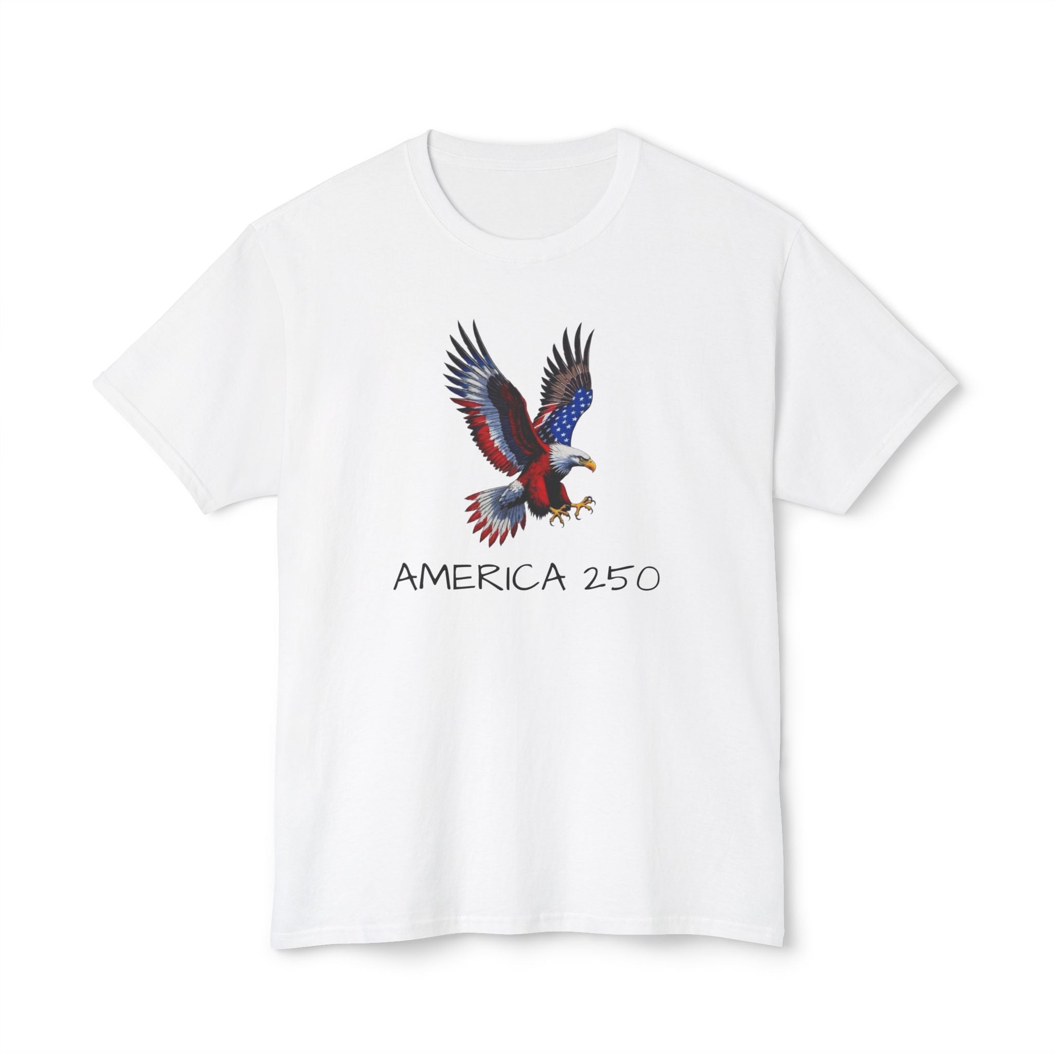 America 250 Eagle T-Shirt — Patriotic Bald Eagle Graphic
