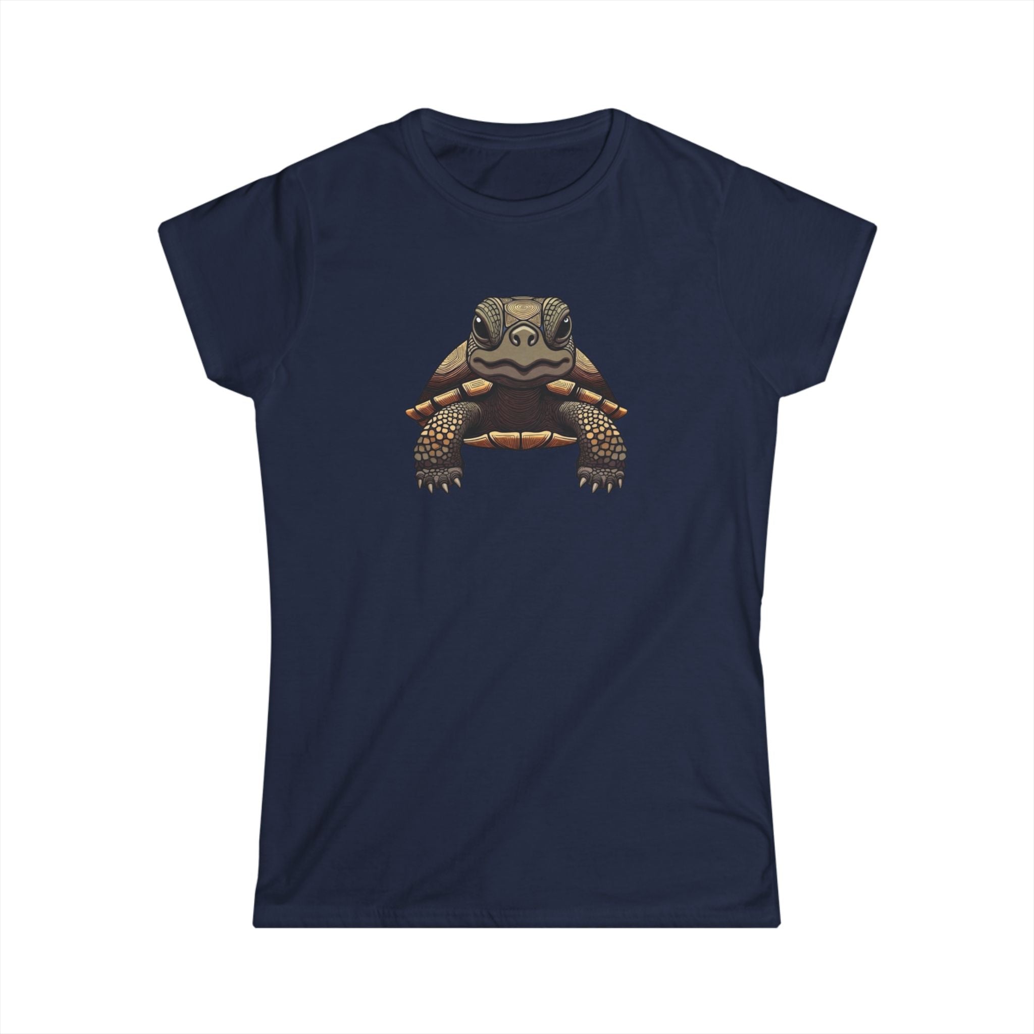 Turtle Graphic Tee — Cute Realistic Turtle Illustration Women's T‑Shirt